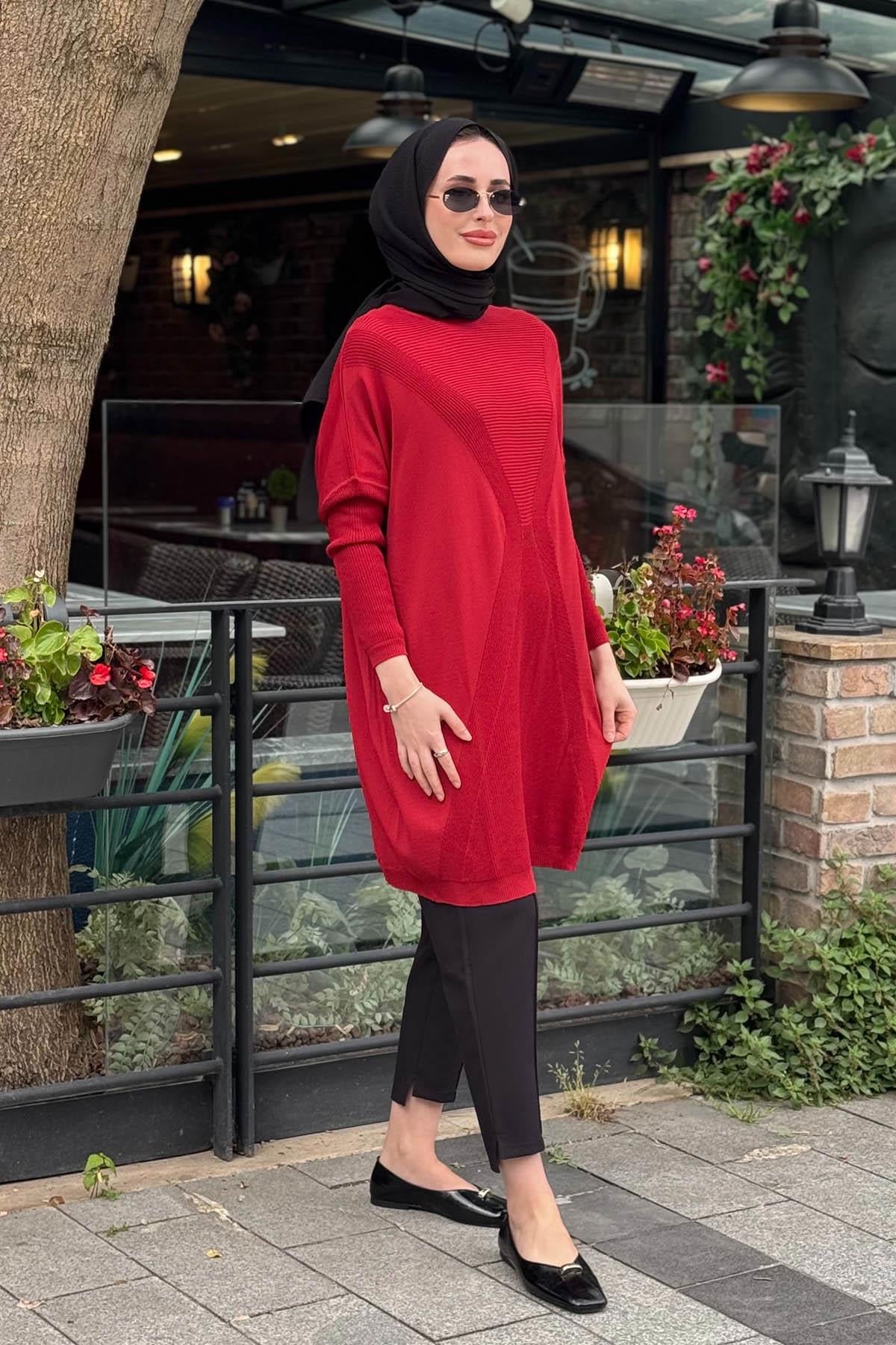 İNVEE Tunik 6923 Bordo