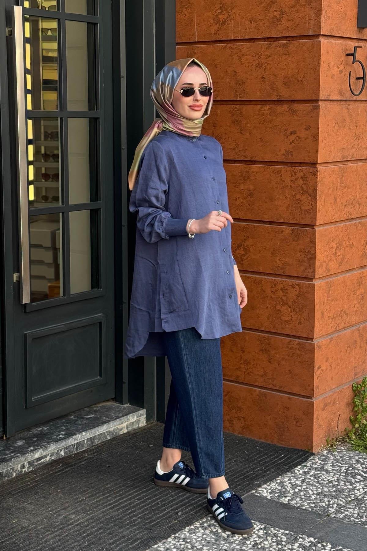 İNVEE Tunik 7184A İndigo