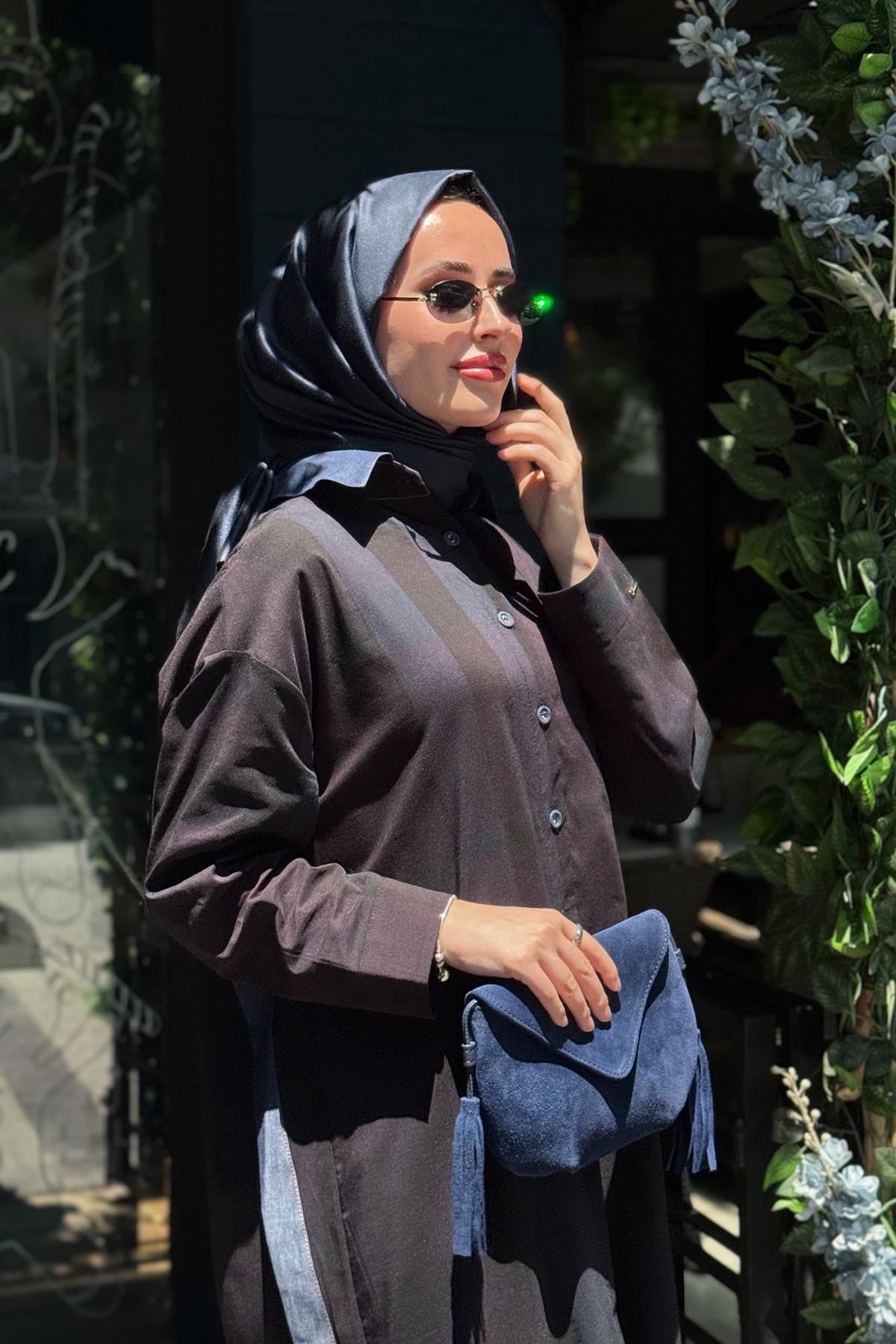 İNVEE Uzun Gömlek 7240 Siyah