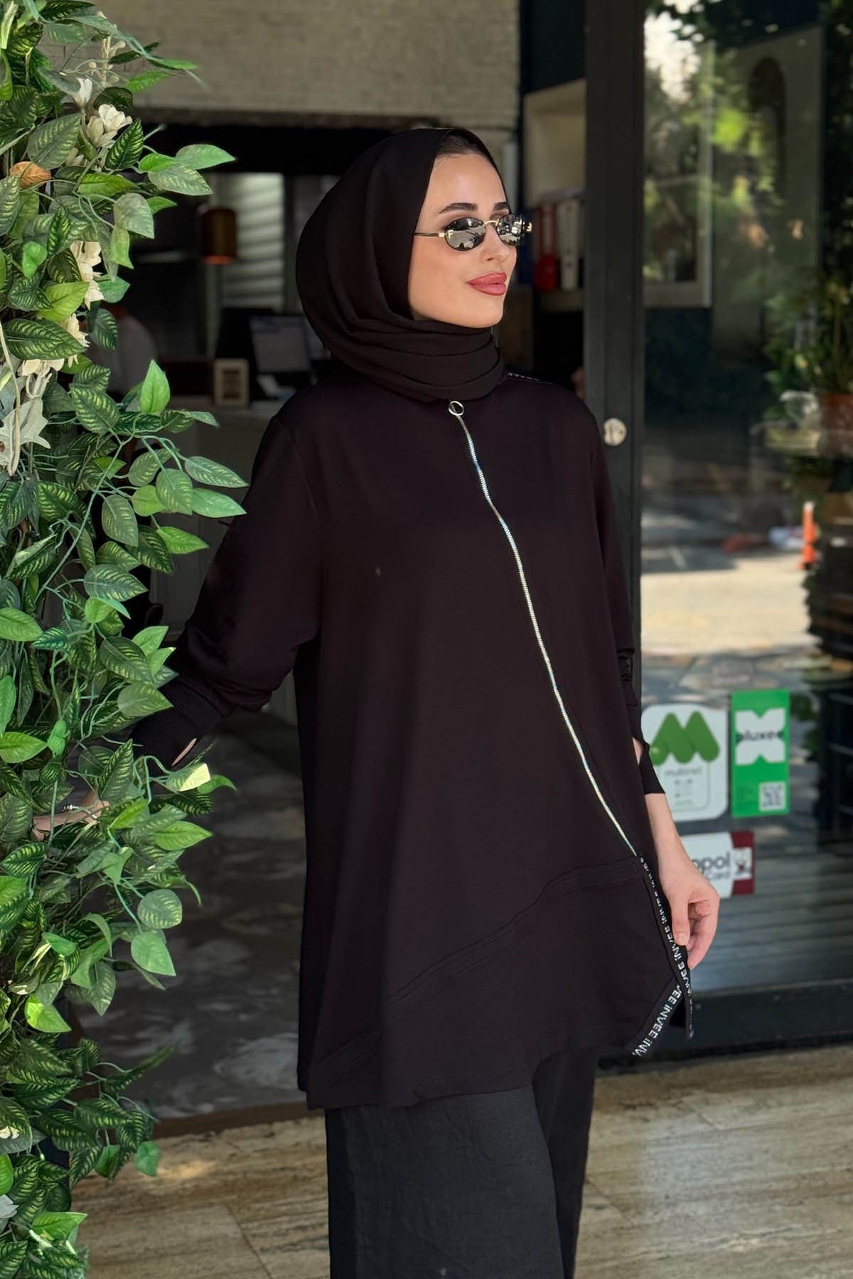 İNVEE Vektör Tunik 7218 Siyah
