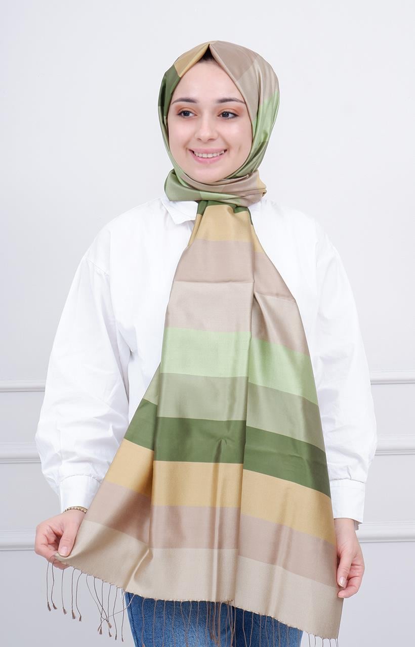 İpekevi Blok Desenli Şal - E 04030 Model 01