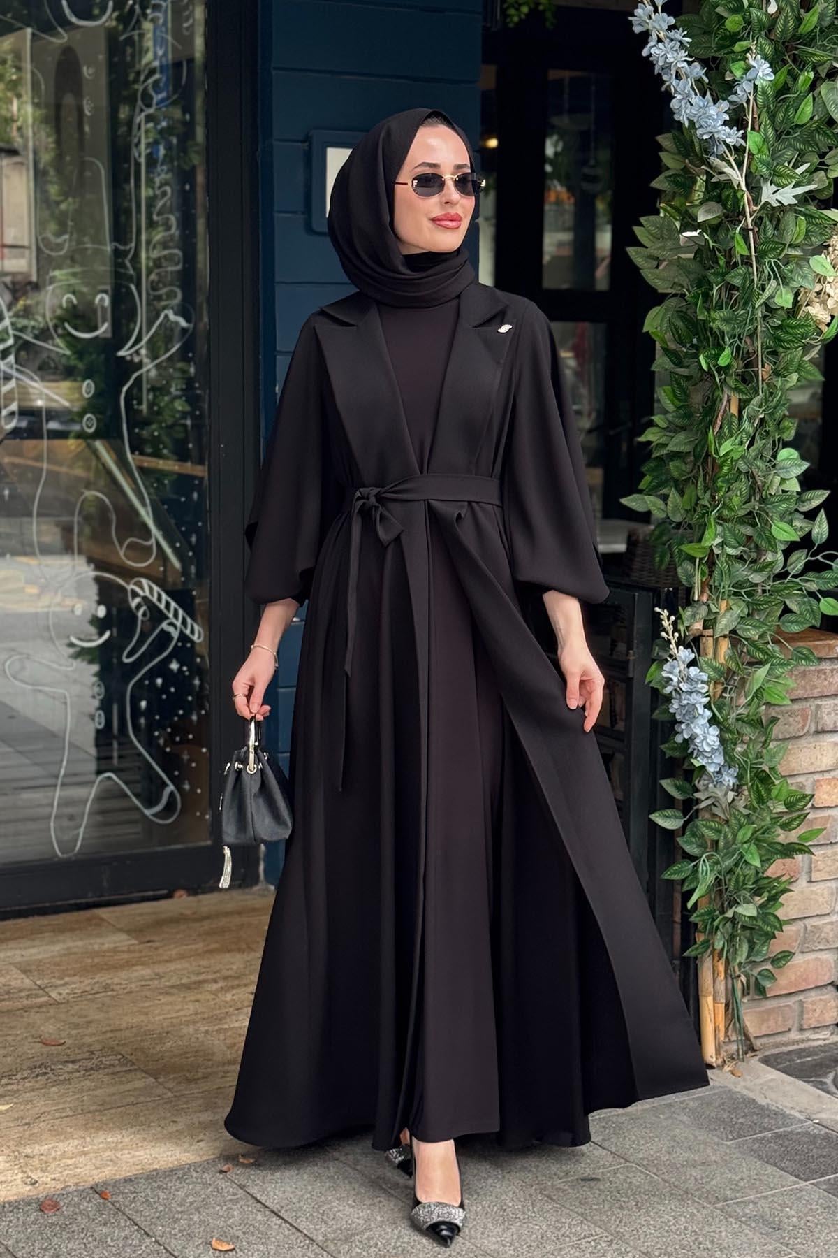 JAMİLA SARAH Anita Abaya SS26-9344 Siyah