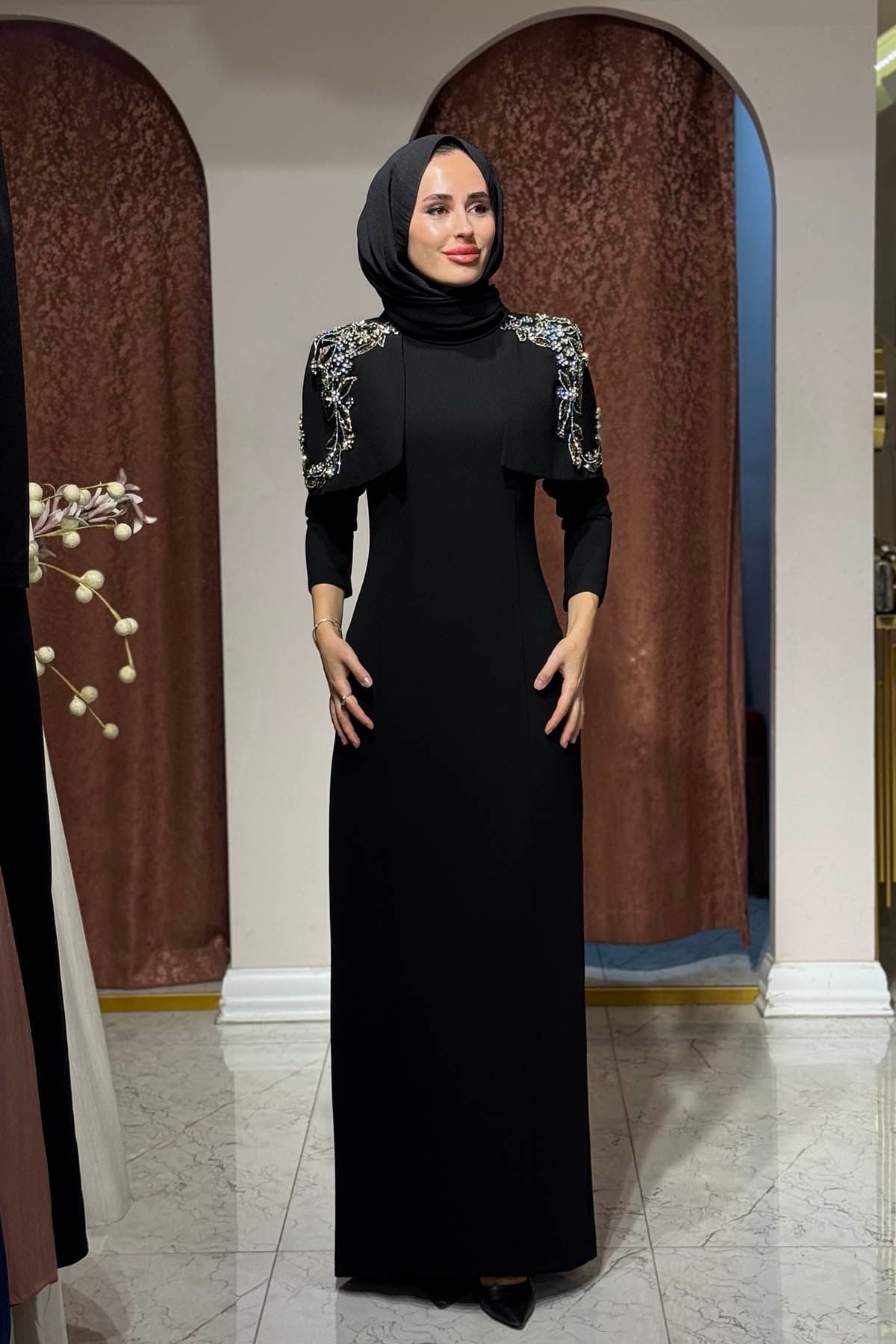 JAMİLA SARAH Believe Abiye FW27-3477 Siyah