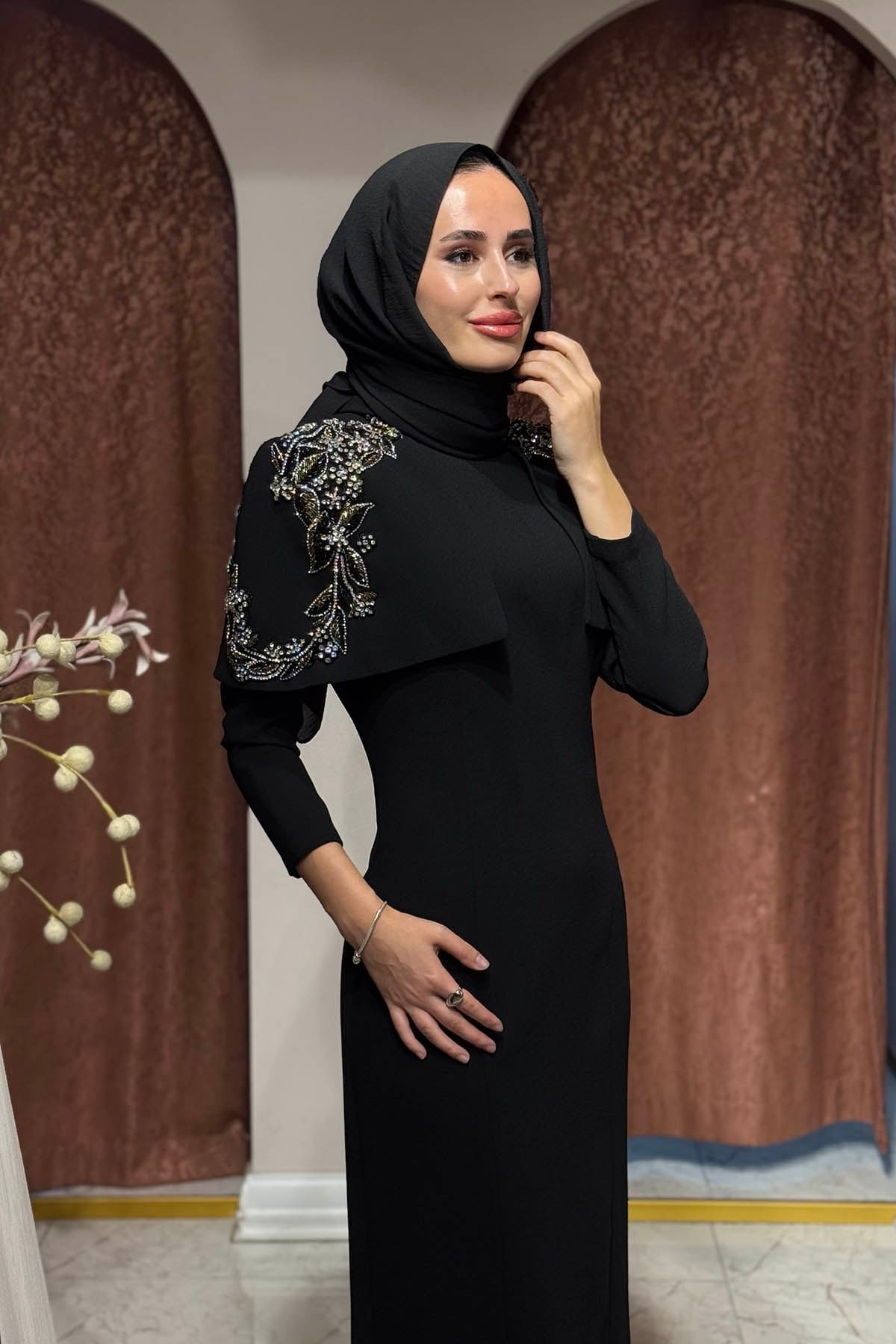 JAMİLA SARAH Believe Abiye FW27-3477 Siyah