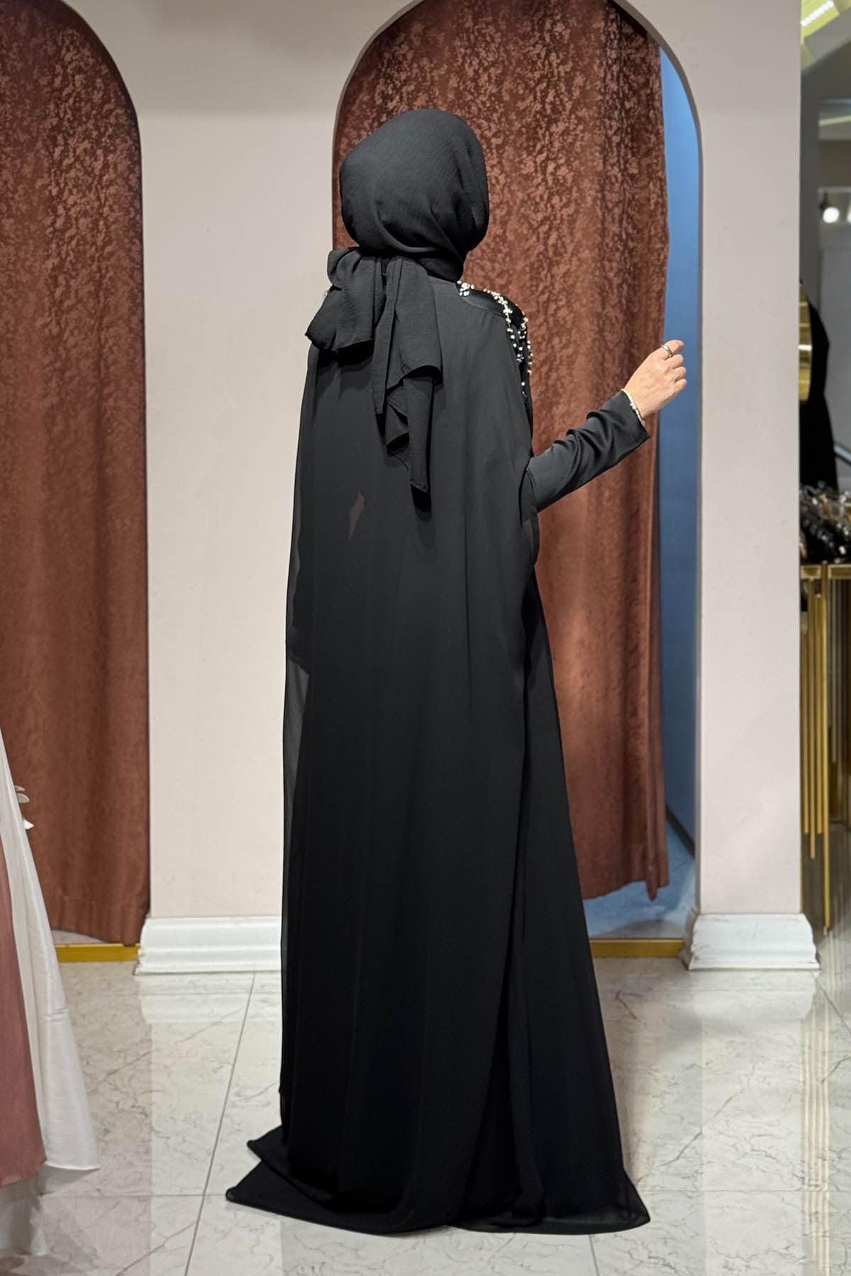 JAMILA SARAH Handan Abiye FW26-3254 Siyah