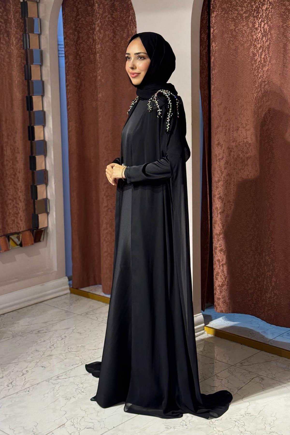 JAMILA SARAH Handan Abiye FW26-3254 Siyah
