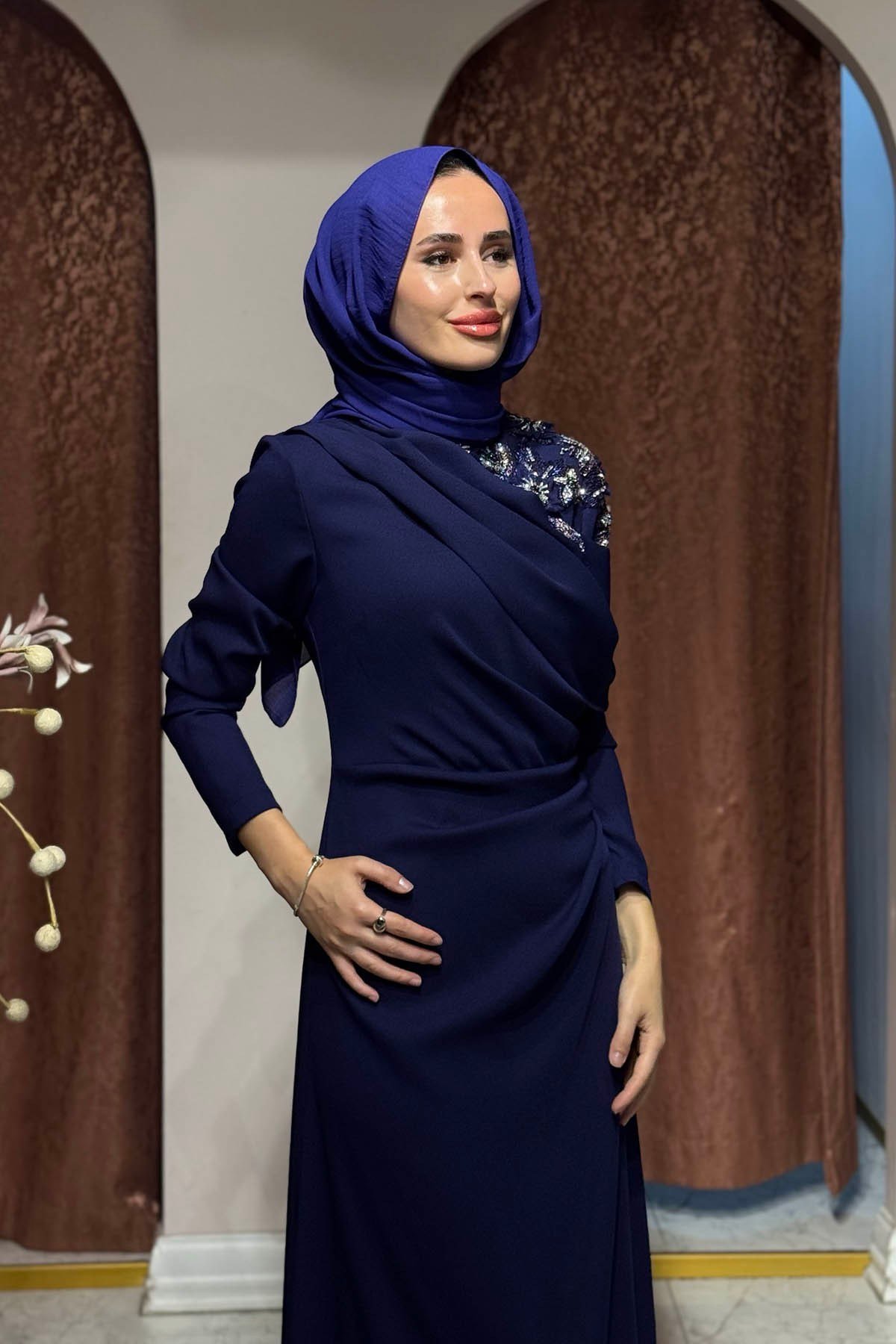 JAMİLA SARAH New Drına Abiye FW27-3476 Gece Rüyası