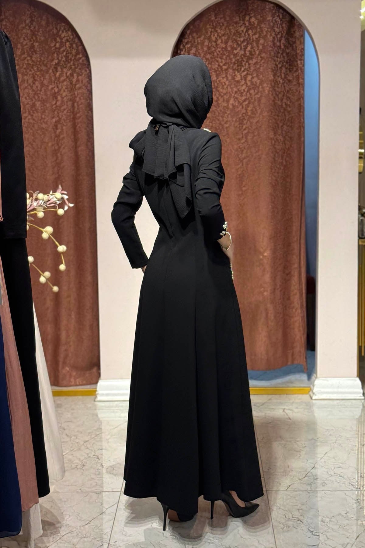 JAMİLA SARAH New Karmen Abiye FW27-3467 Siyah