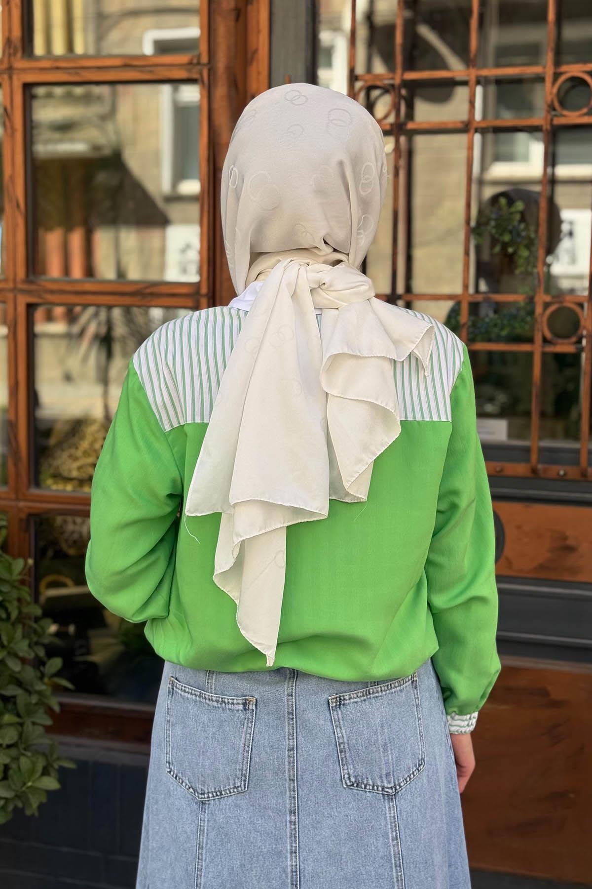 KAYRA Bluz KY-B25-70058 Yeşil