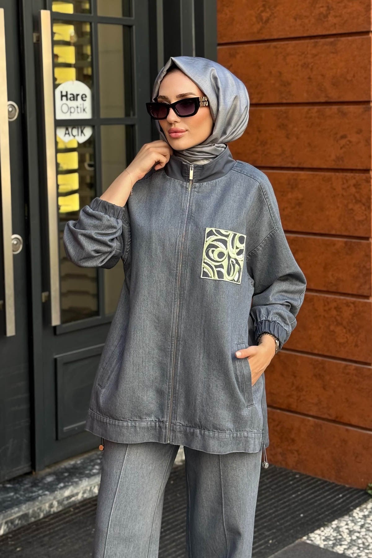 KAYRA Ceket KA-A26-13017 Gri