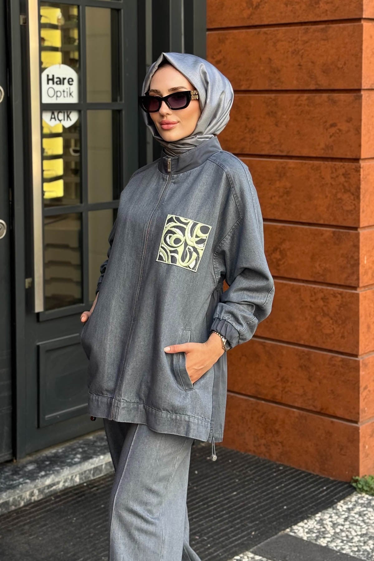 KAYRA Ceket KA-A26-13017 Gri