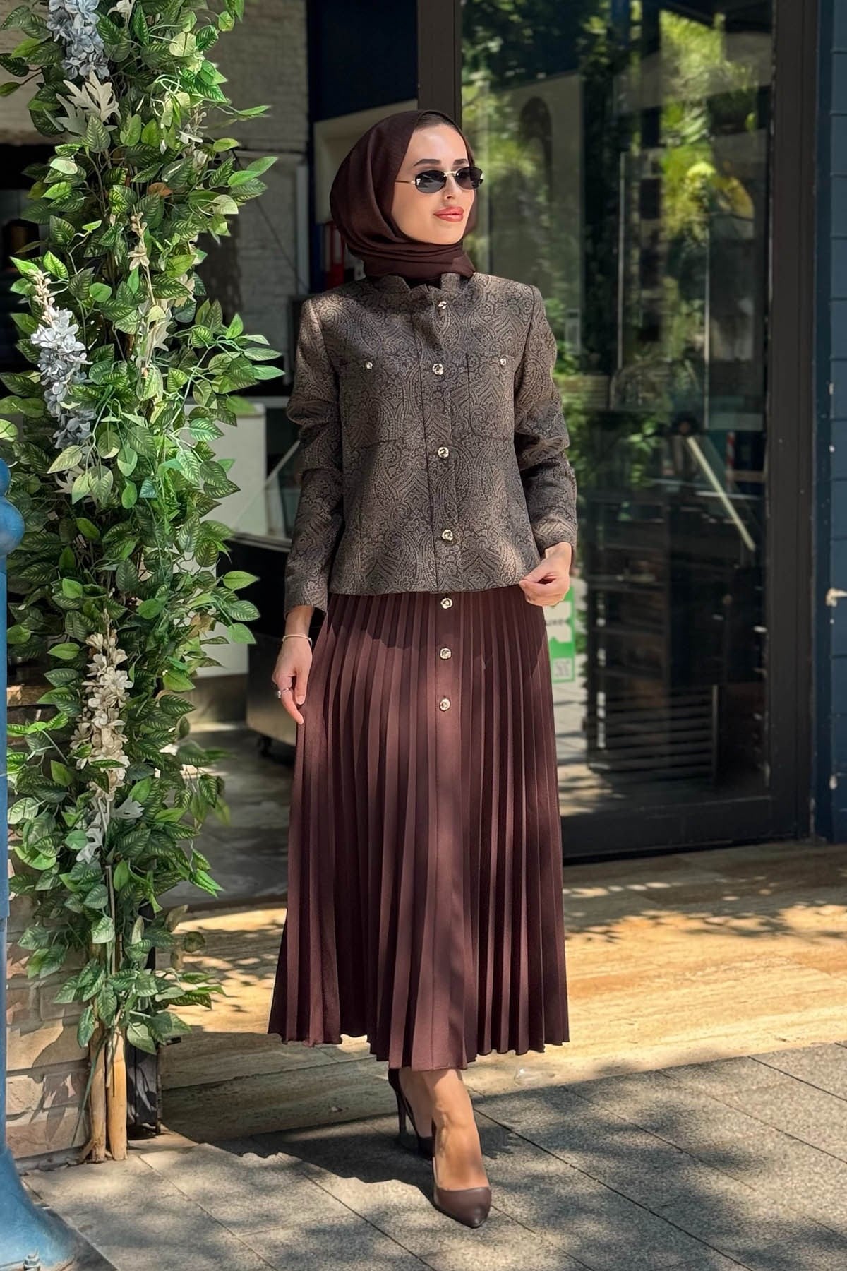 KAYRA Etekli Takım KA-A26-16026 Koyu Kahve