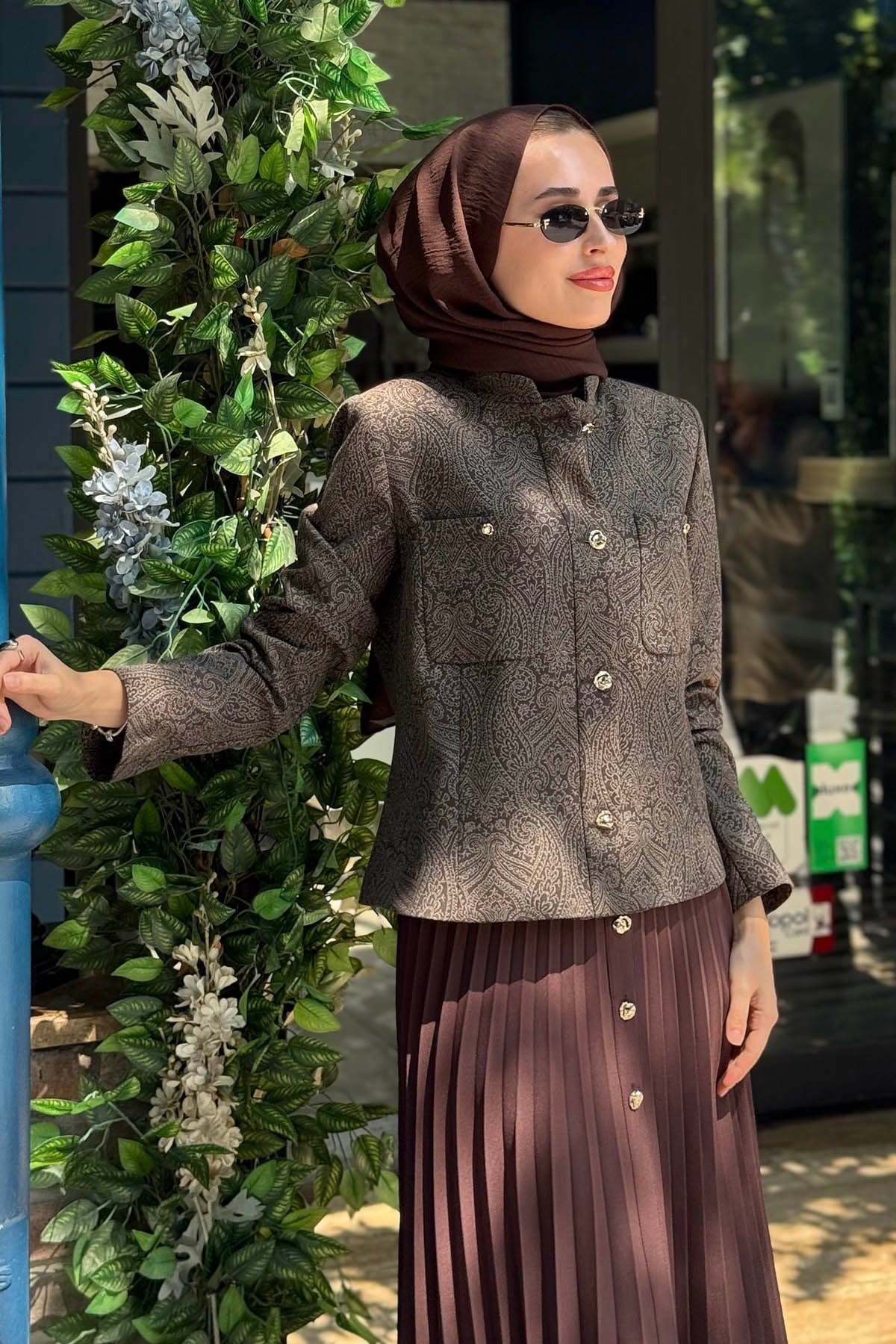 KAYRA Etekli Takım KA-A26-16026 Koyu Kahve