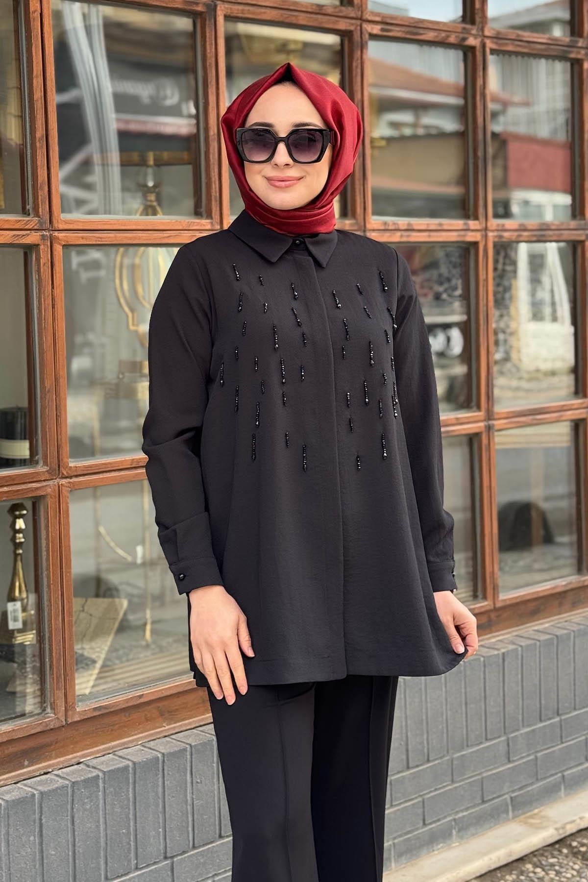 KAYRA Gömlek KA-A24-11024 Siyah