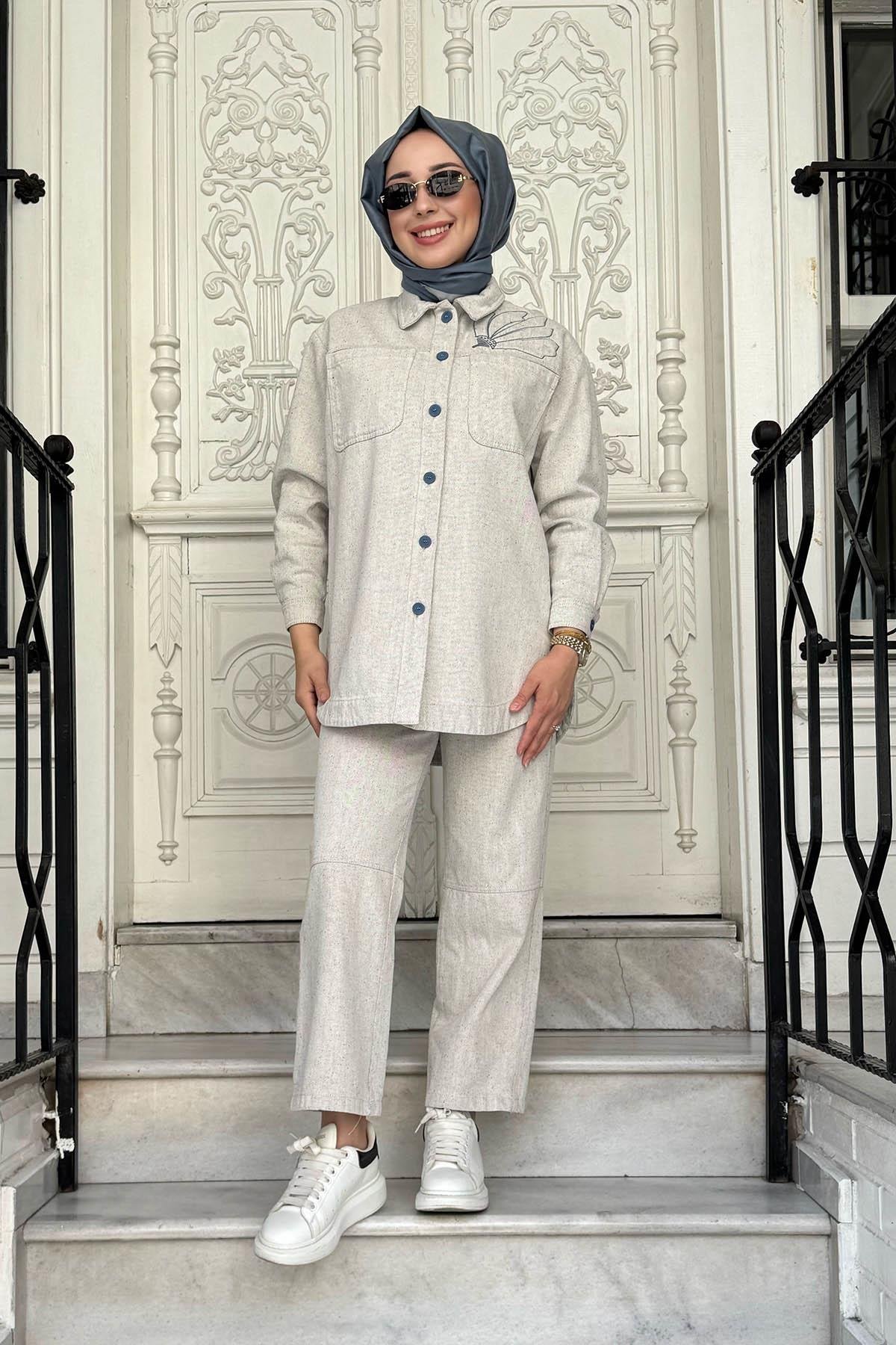 KAYRA Gömlek KA-A25-11009 Gri