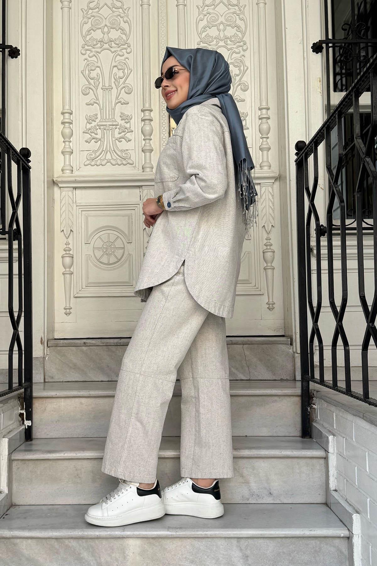 KAYRA Gömlek KA-A25-11009 Gri