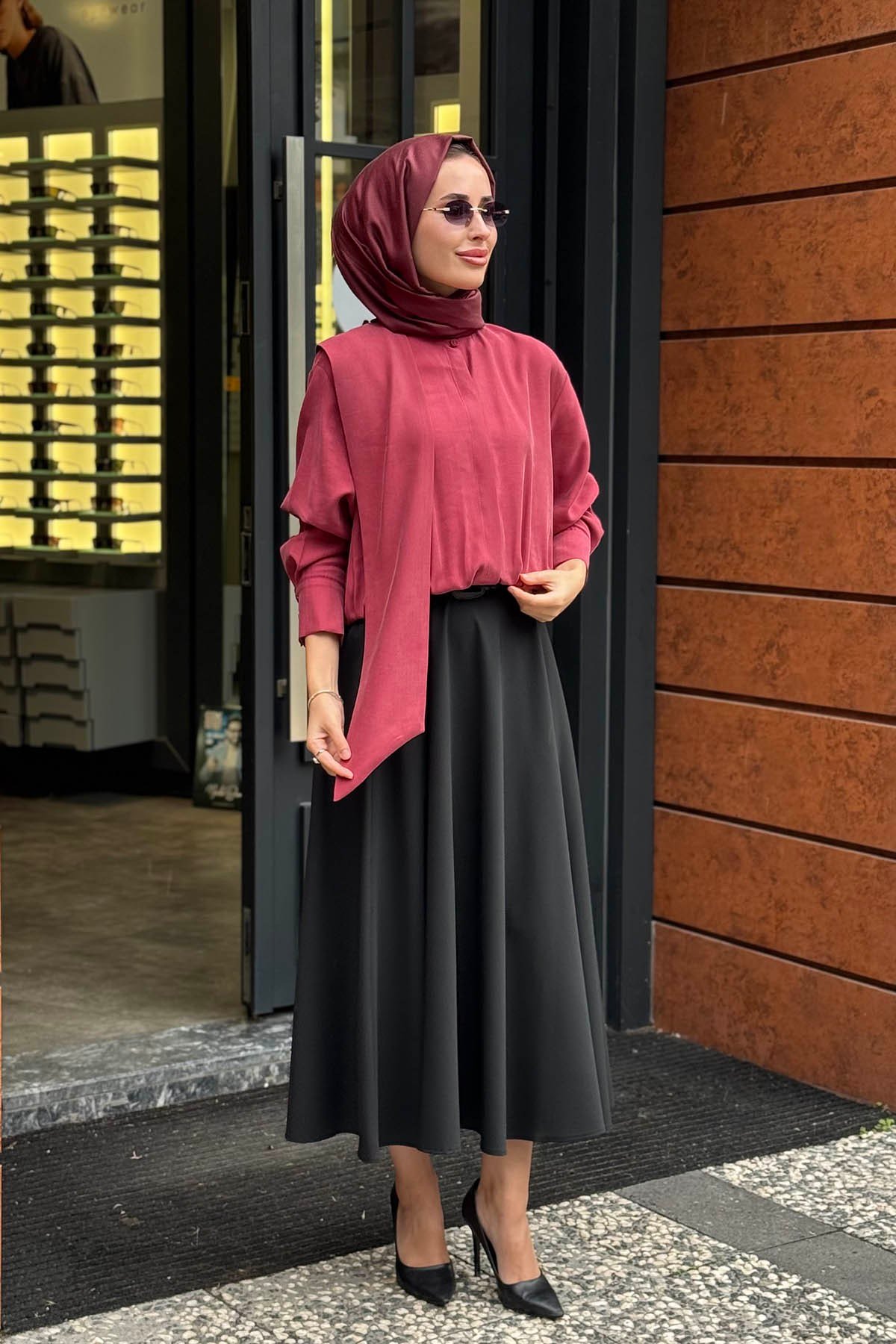 KAYRA Gömlek KA-A26-11013 Kırmızı