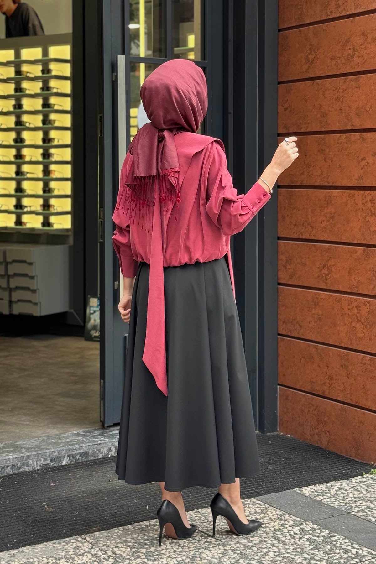 KAYRA Gömlek KA-A26-11013 Kırmızı