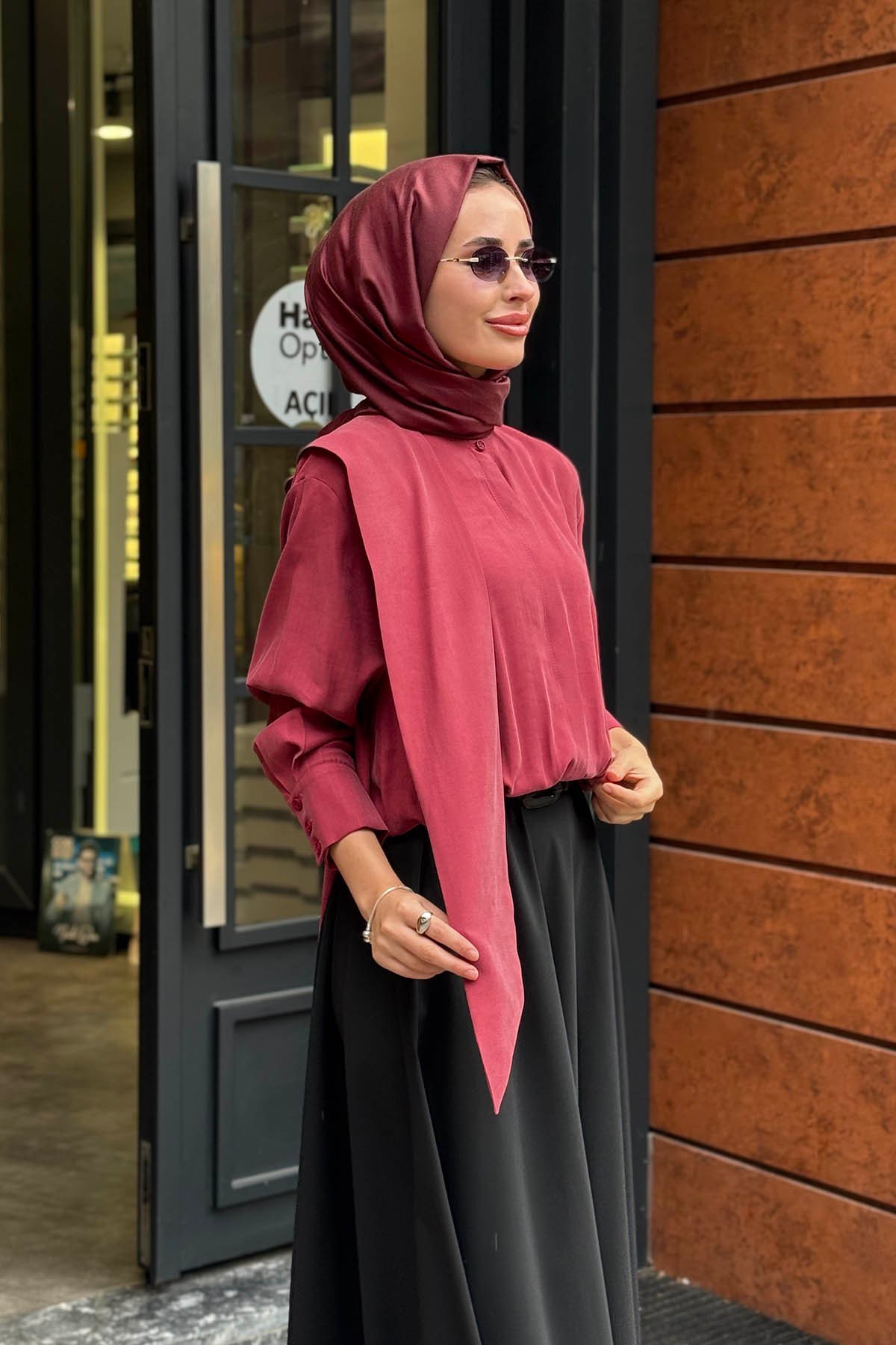 KAYRA Gömlek KA-A26-11013 Kırmızı