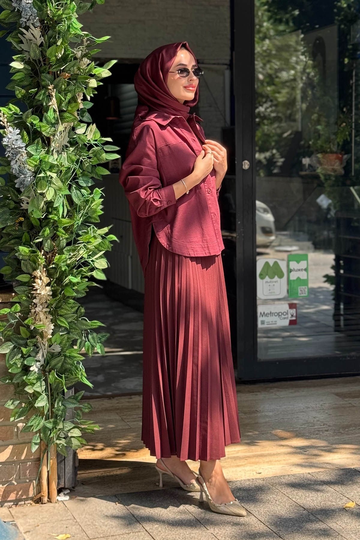 KAYRA Gömlek KA-B26-11026 Bordo