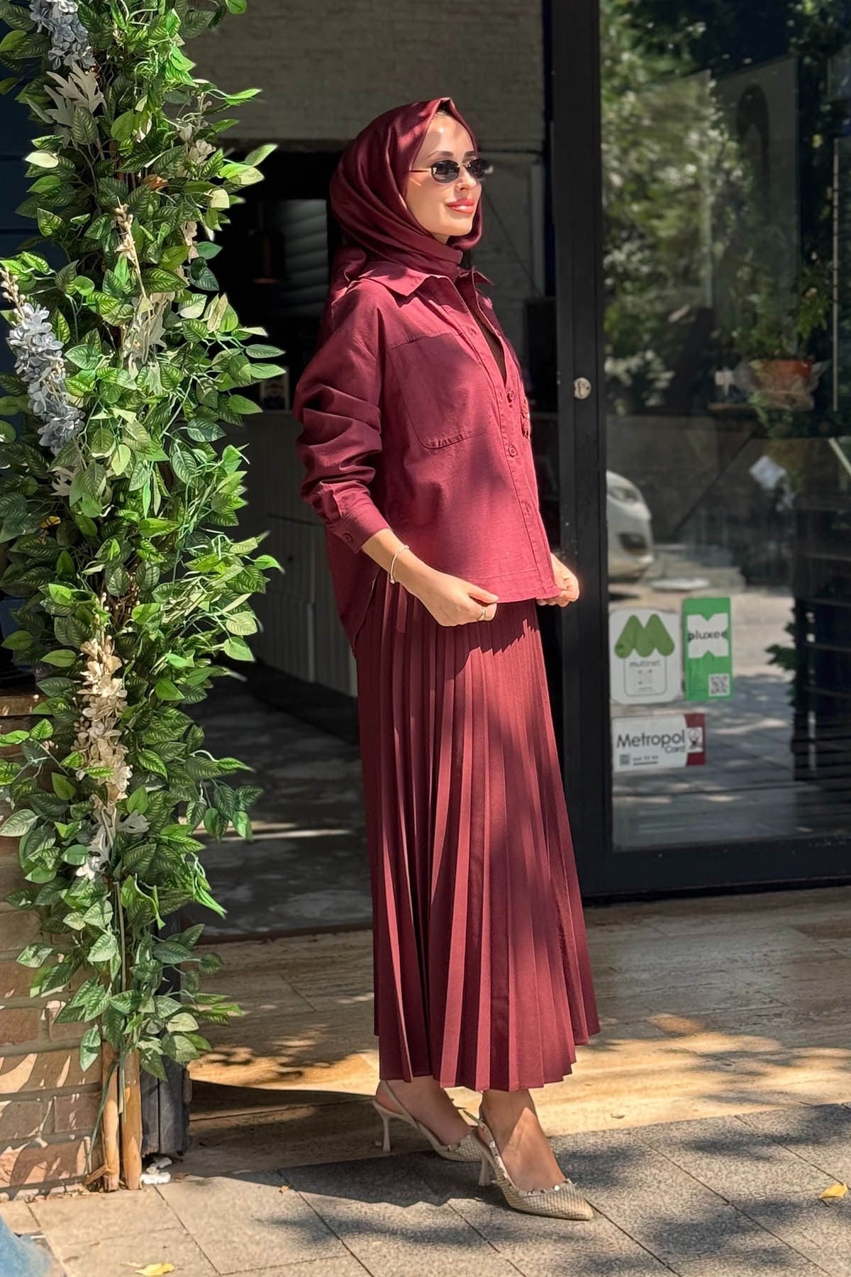 KAYRA Gömlek KA-B26-11026 Bordo