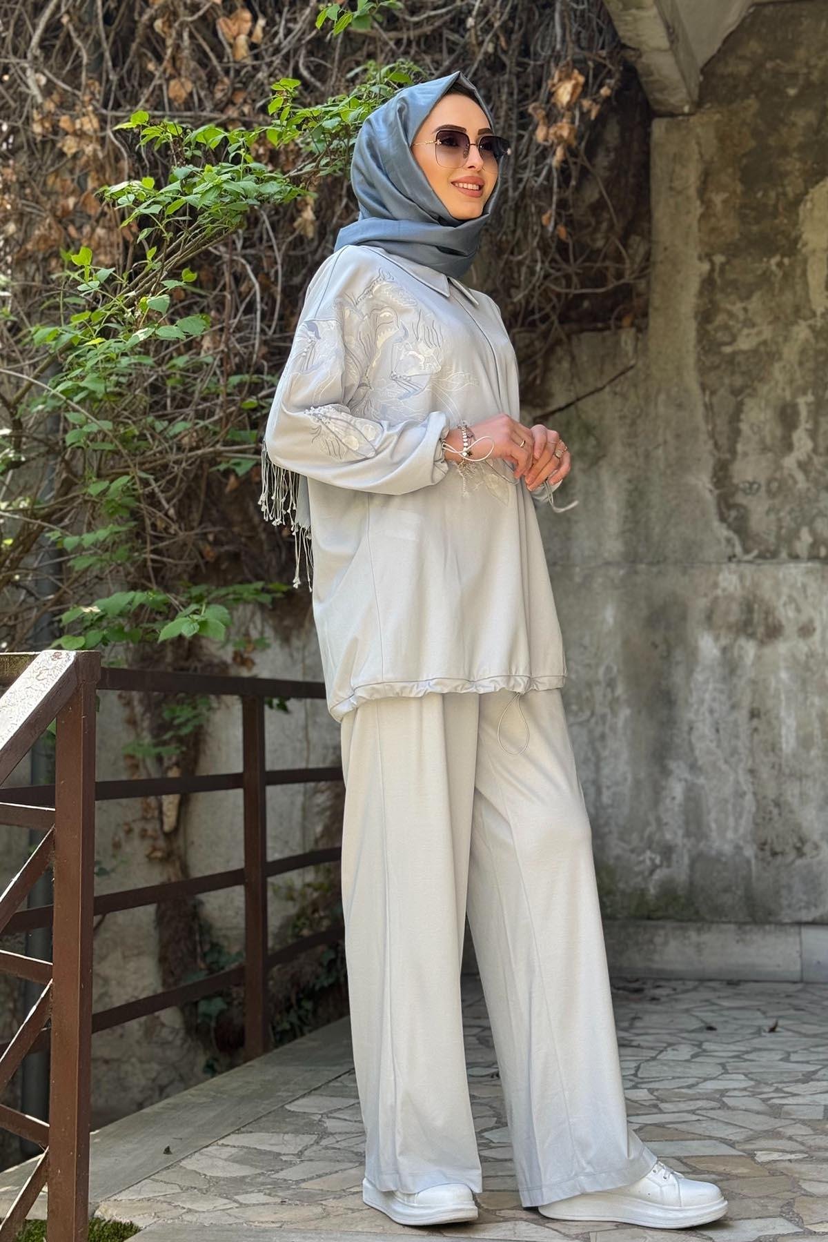 KAYRA Pantolonlu Takım KA-B25-16006 Mavi