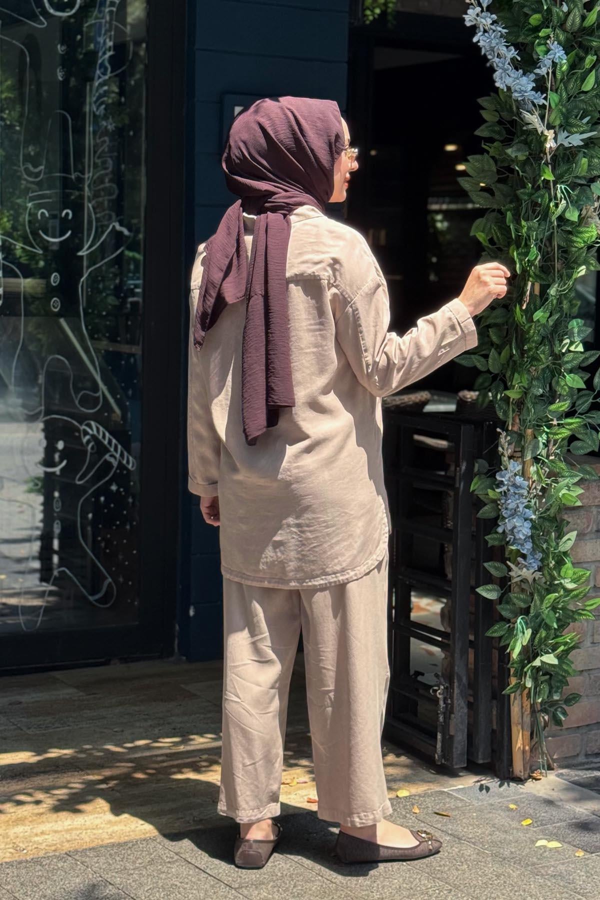 KAYRA Pantolonlu Takım KA-B26-16026 Nude