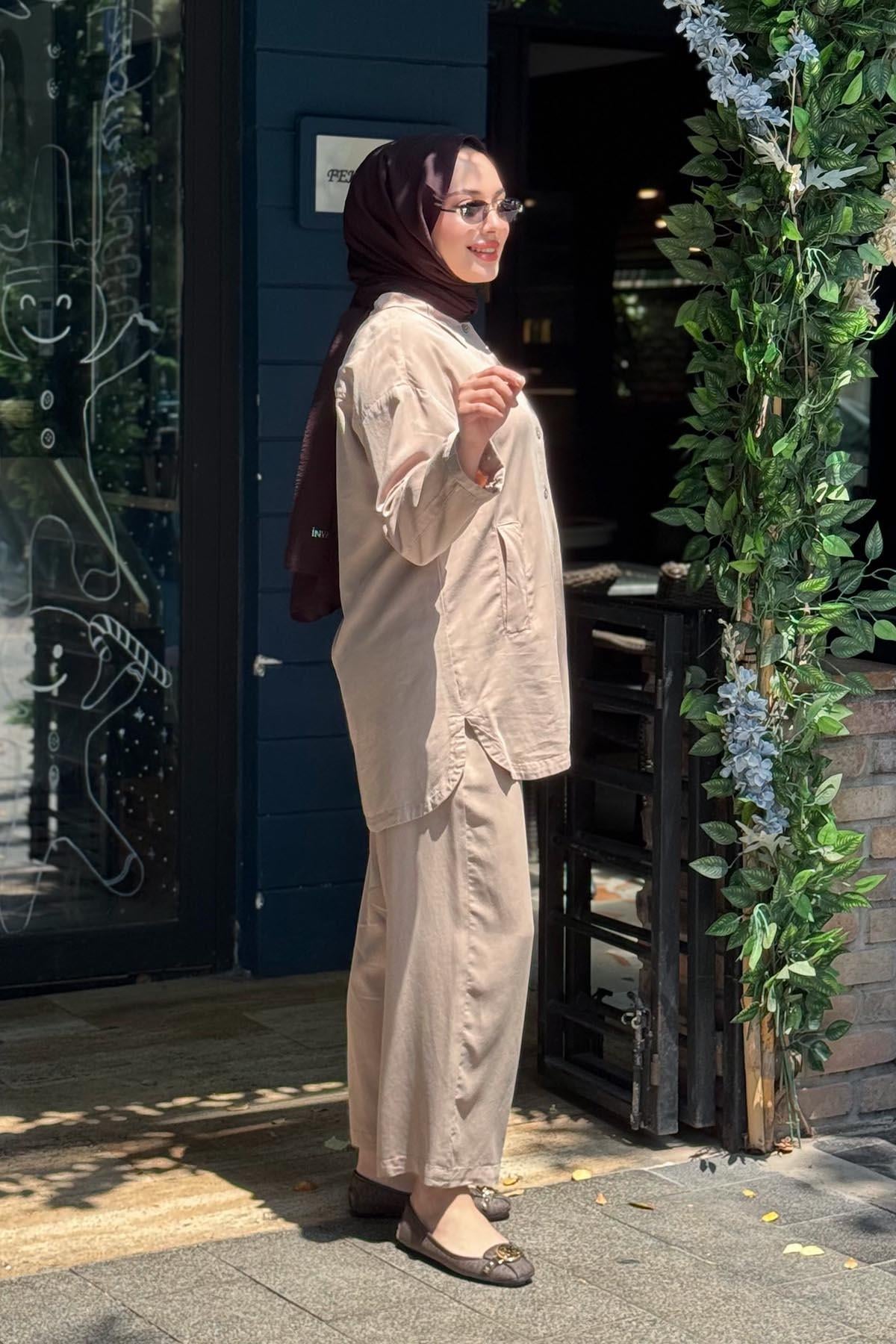 KAYRA Pantolonlu Takım KA-B26-16026 Nude
