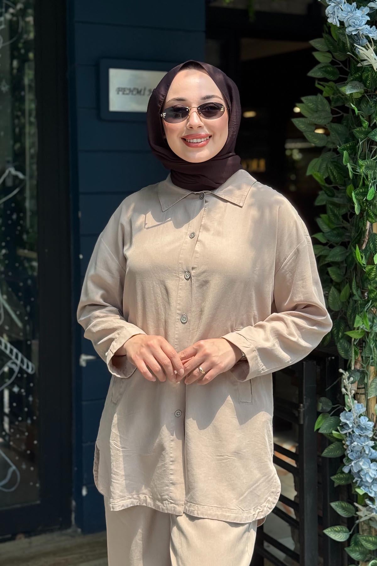 KAYRA Pantolonlu Takım KA-B26-16026 Nude