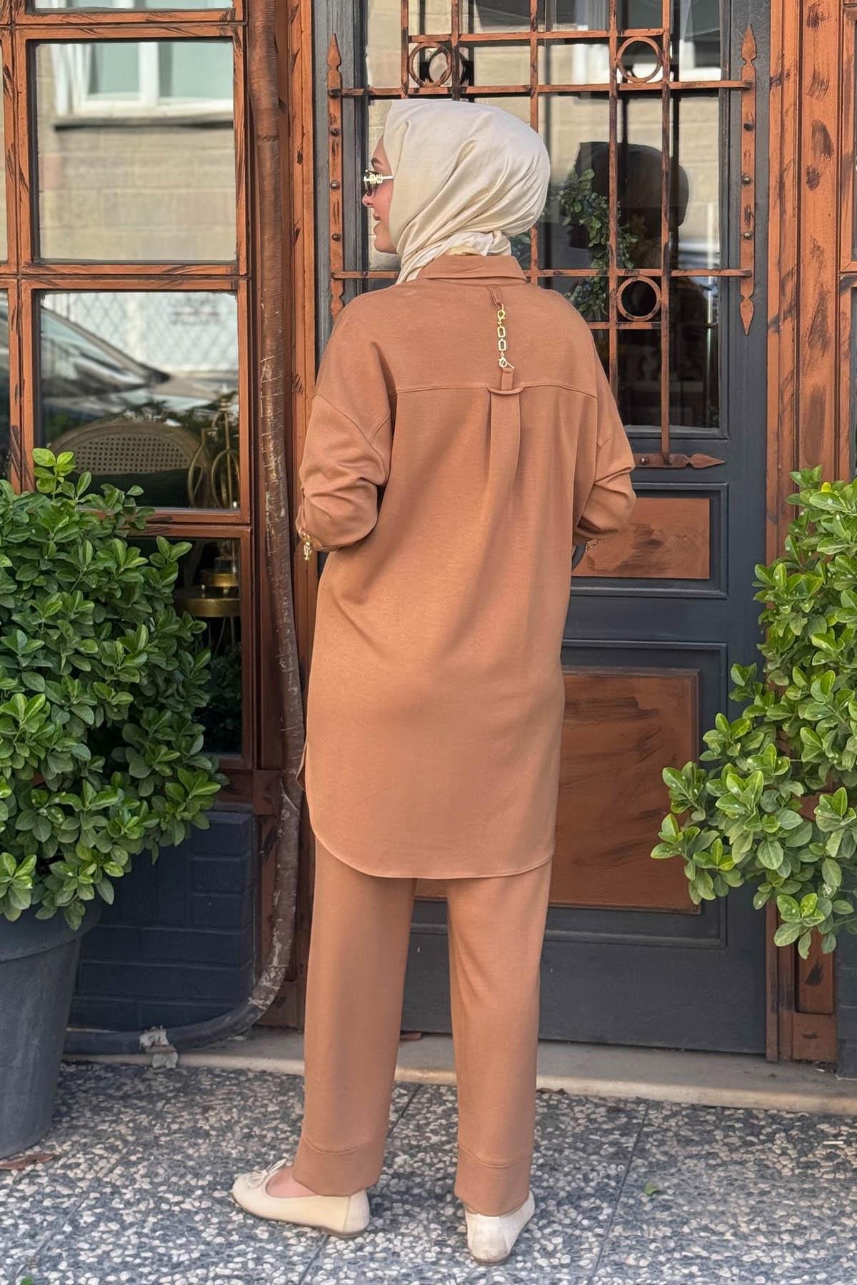 KAYRA Pantolonlu Takım KY-B25-76004 Camel