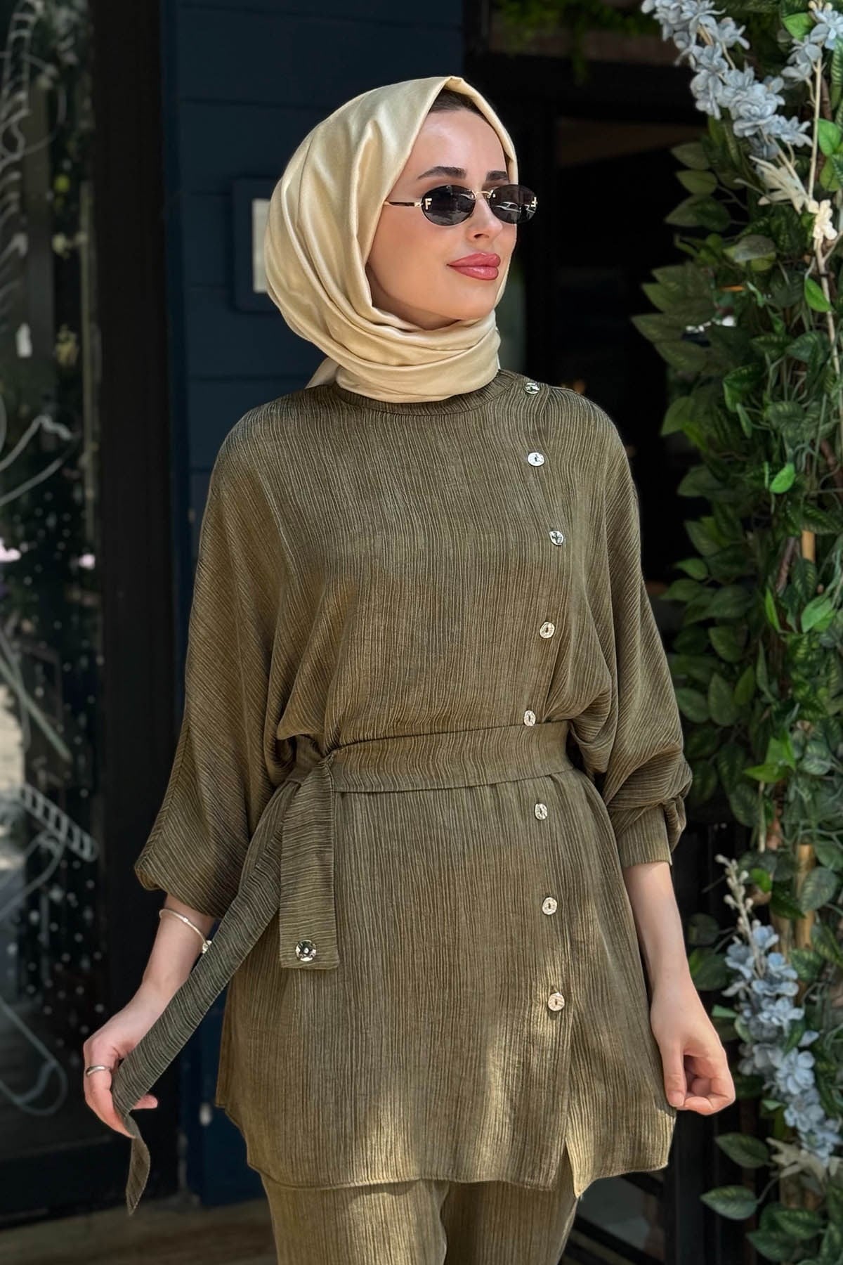 KAYRA Pantolonlu Takım KY-B26-76009 Koyu Haki
