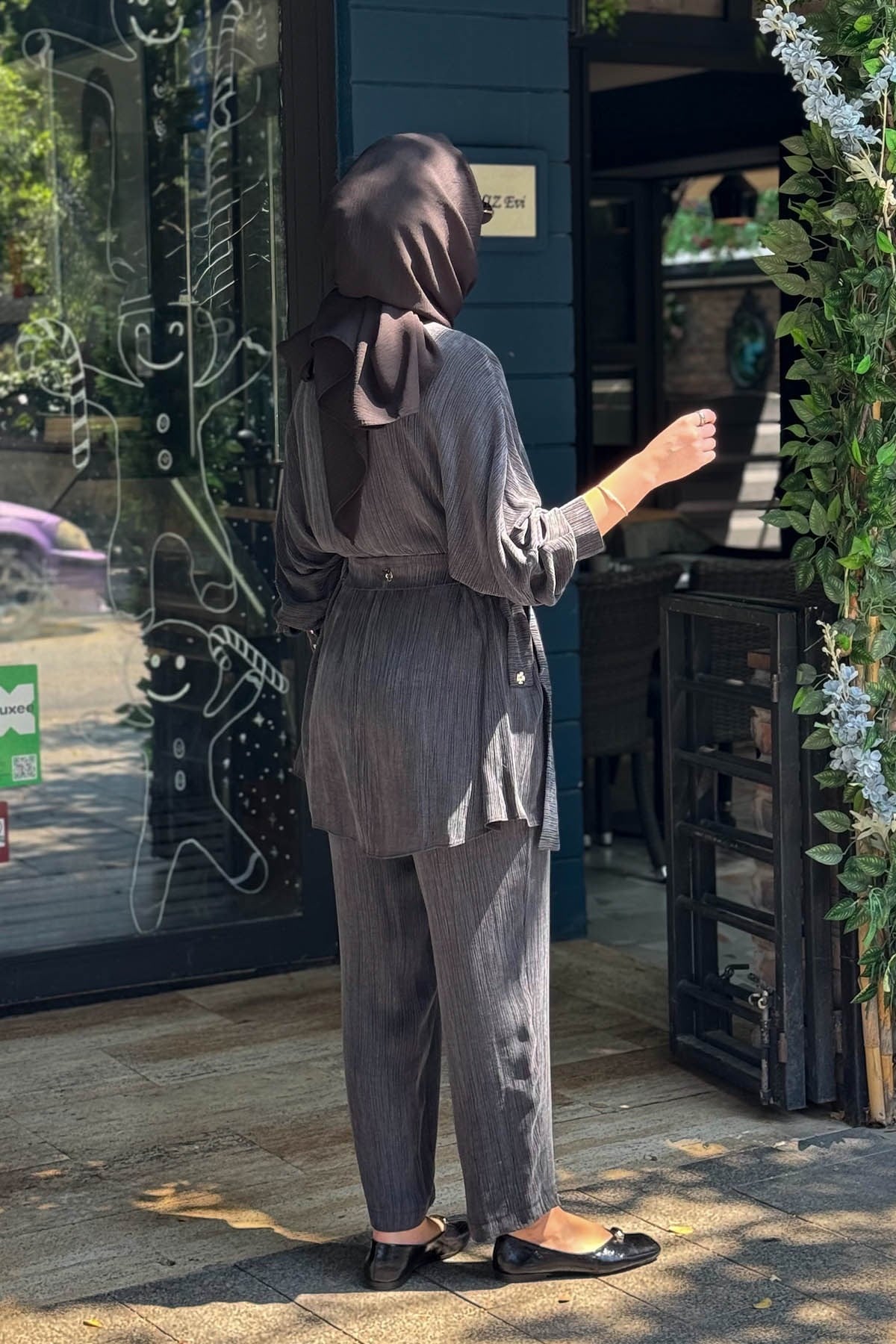 KAYRA Pantolonlu Takım KY-B26-76009 Siyah