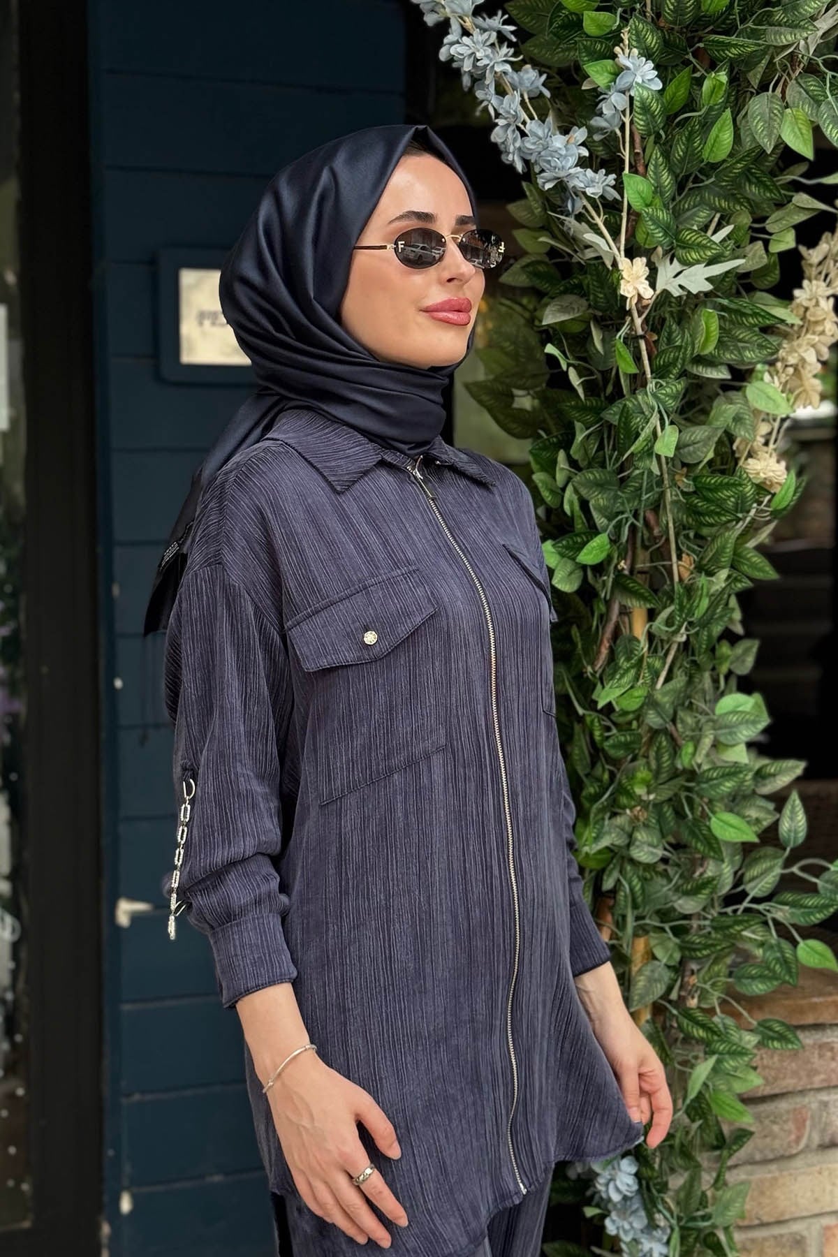 KAYRA Pantolonlu Takım KY-B26-76012 KOYU LACİVERT
