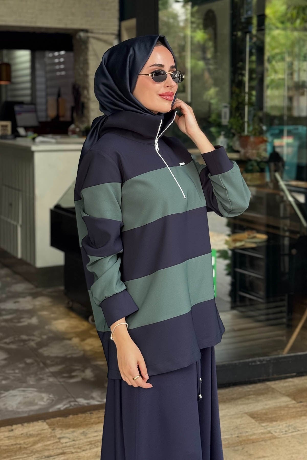 KAYRA Sweatshirt KA-A26-31011 KOYU LACİVERT
