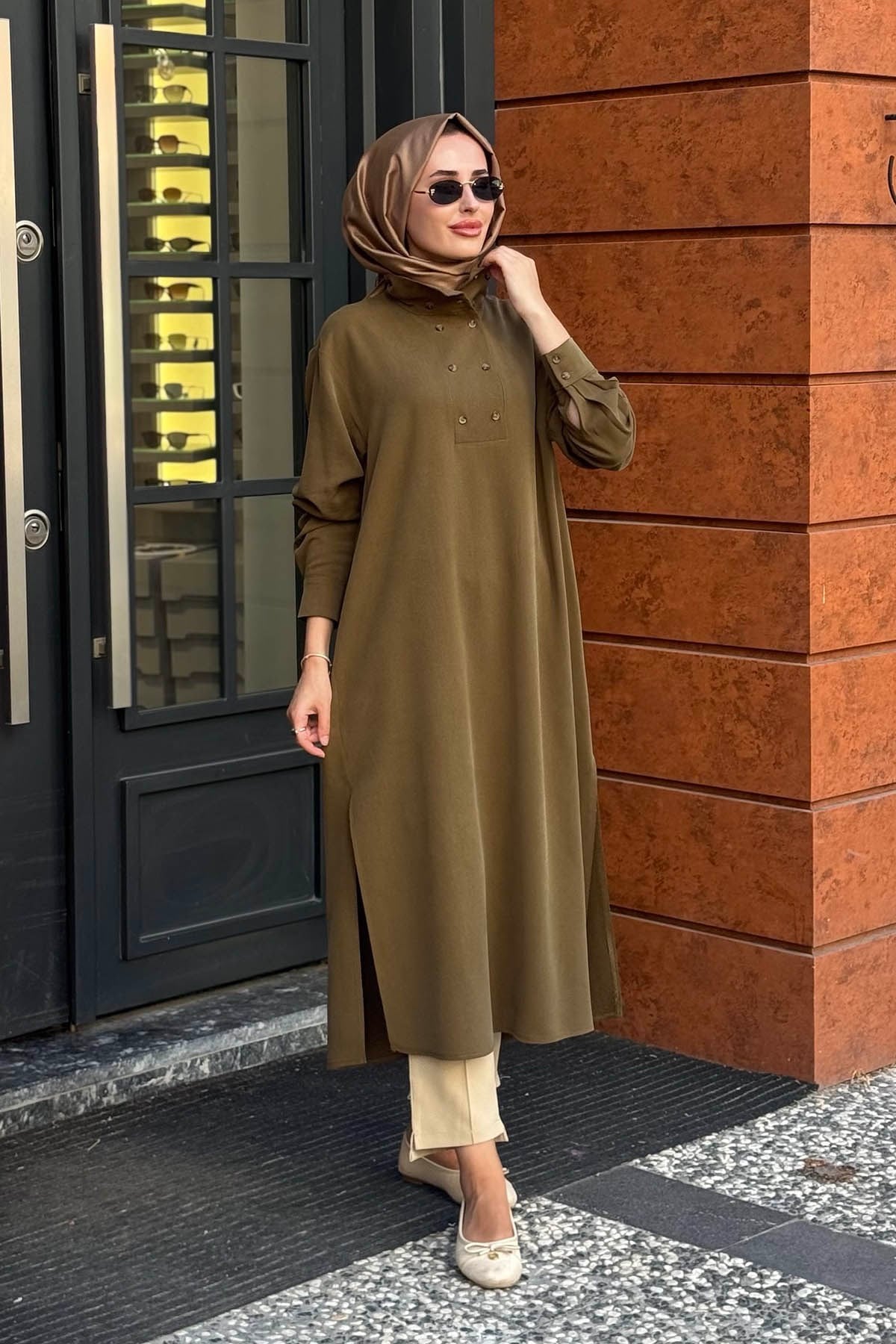 KAYRA Tunik KA-A26-21048 Haki
