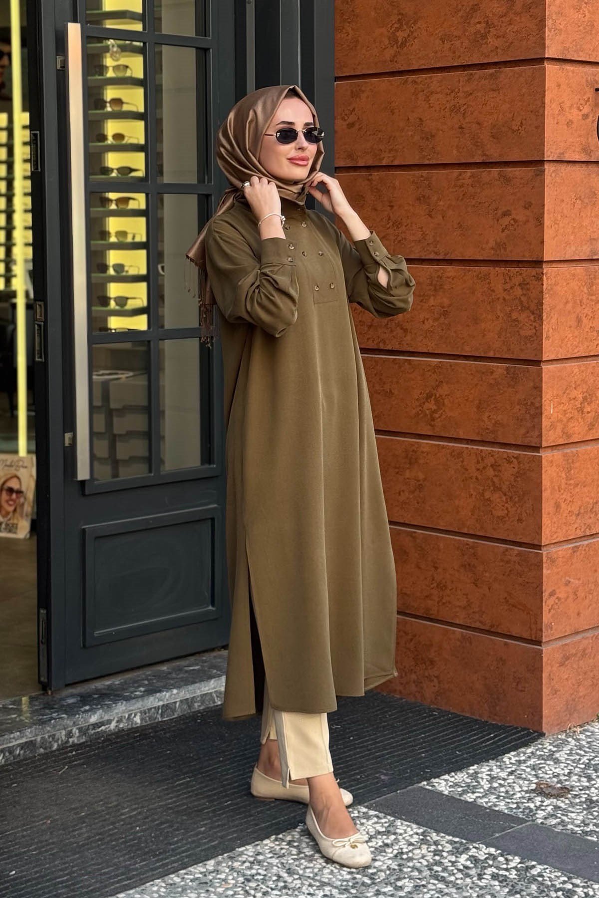 KAYRA Tunik KA-A26-21048 Haki