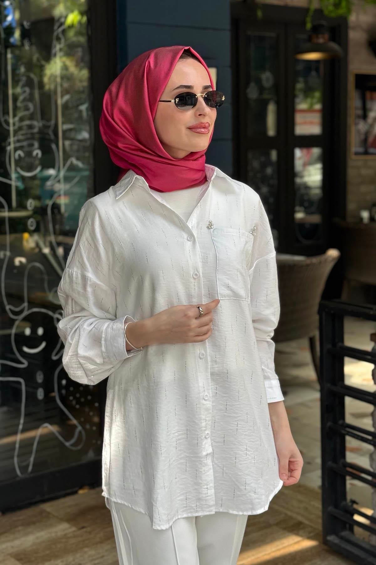 KAYRA Tunik KA-B26-21049 Beyaz