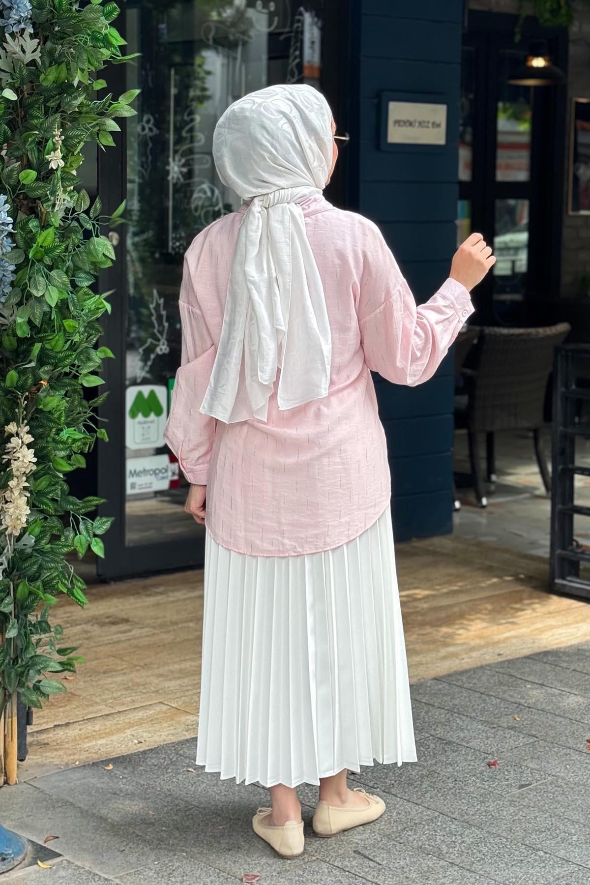 KAYRA Tunik KA-B26-21049 Pudra