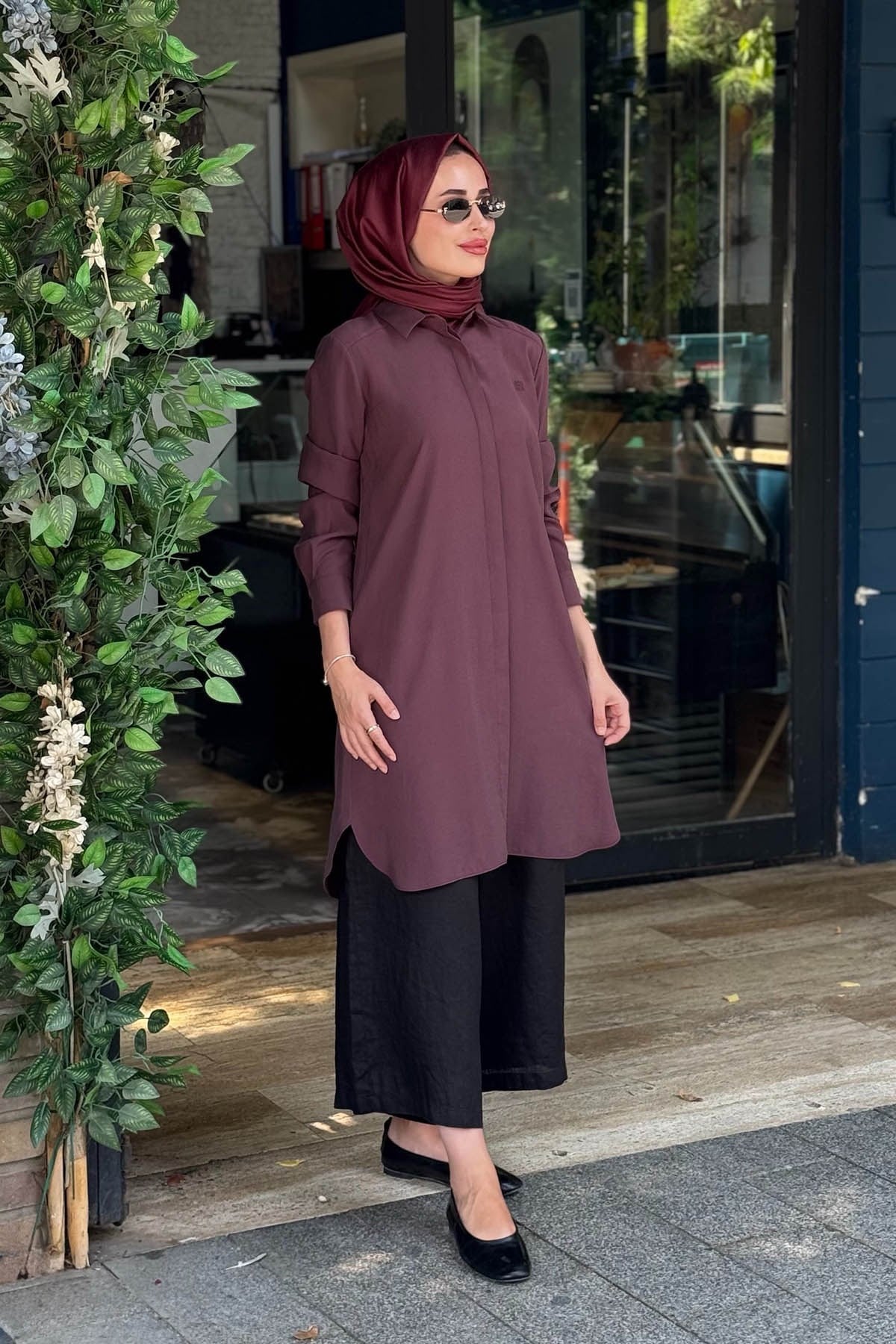 KAYRA Tunik KA-SZ-21525 Bordo