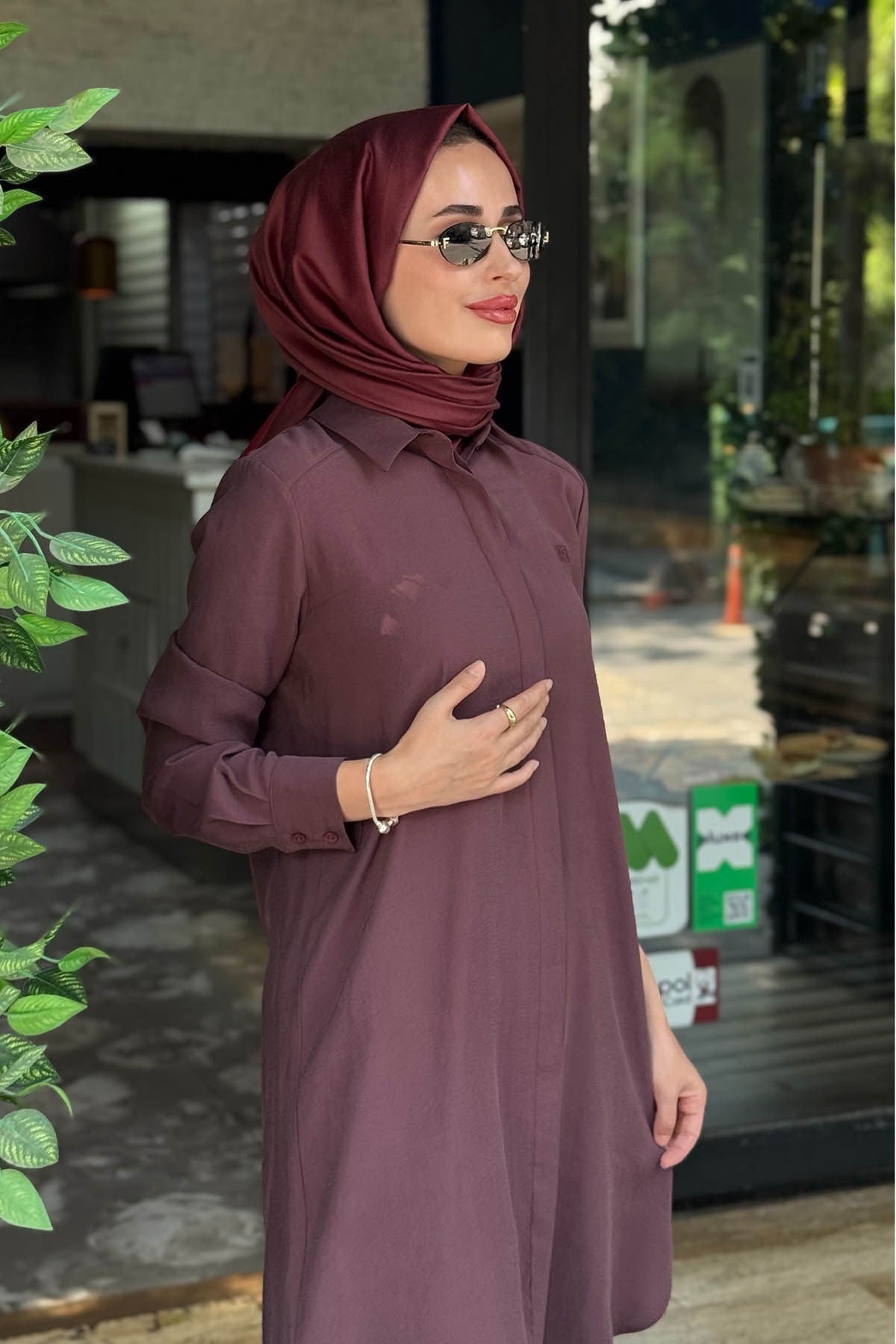 KAYRA Tunik KA-SZ-21525 Bordo
