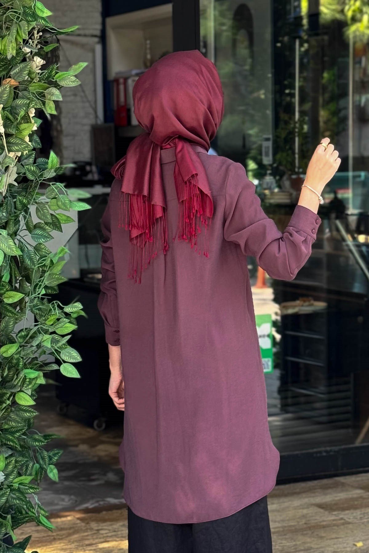 KAYRA Tunik KA-SZ-21525 Bordo