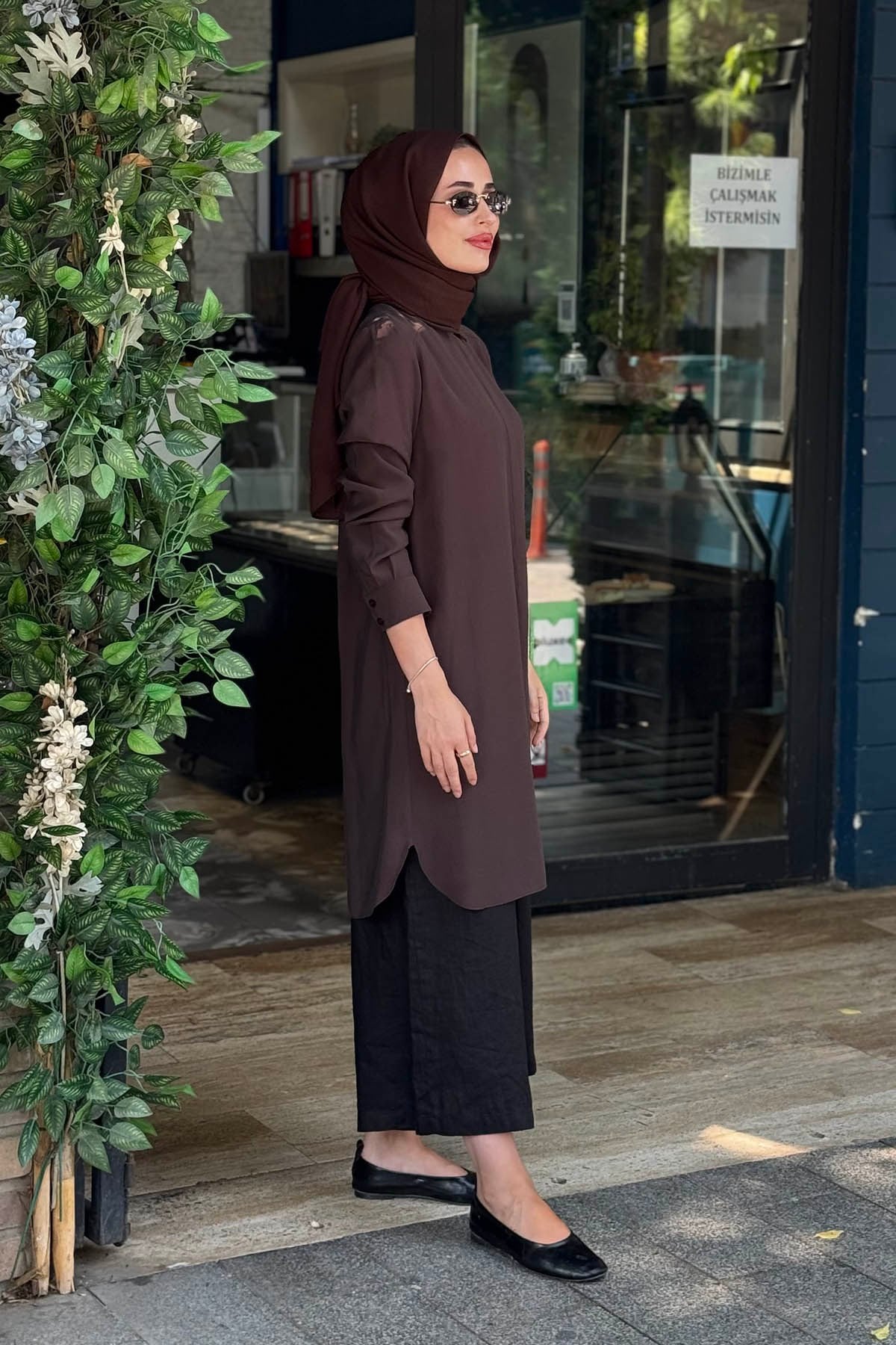 KAYRA Tunik KA-SZ-21525 Kahve