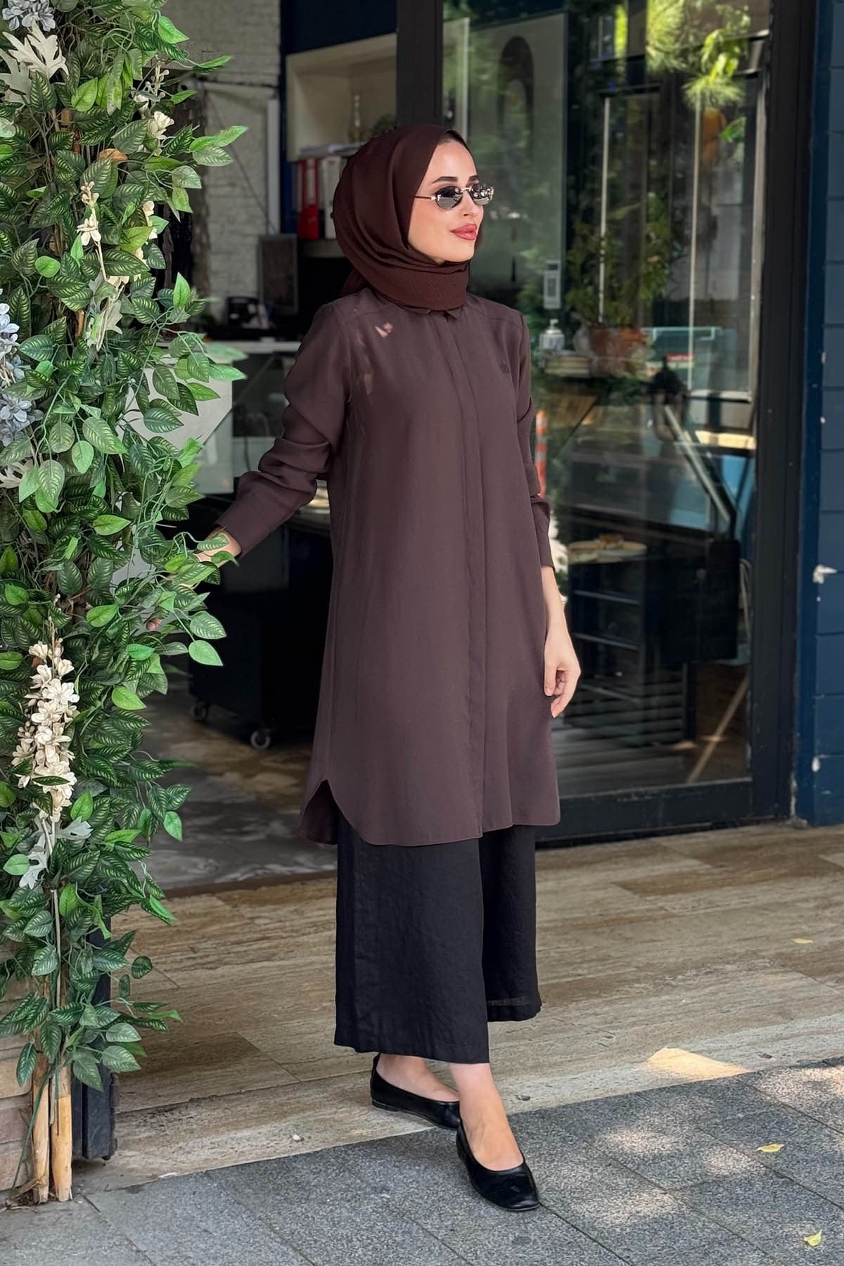 KAYRA Tunik KA-SZ-21525 Kahve