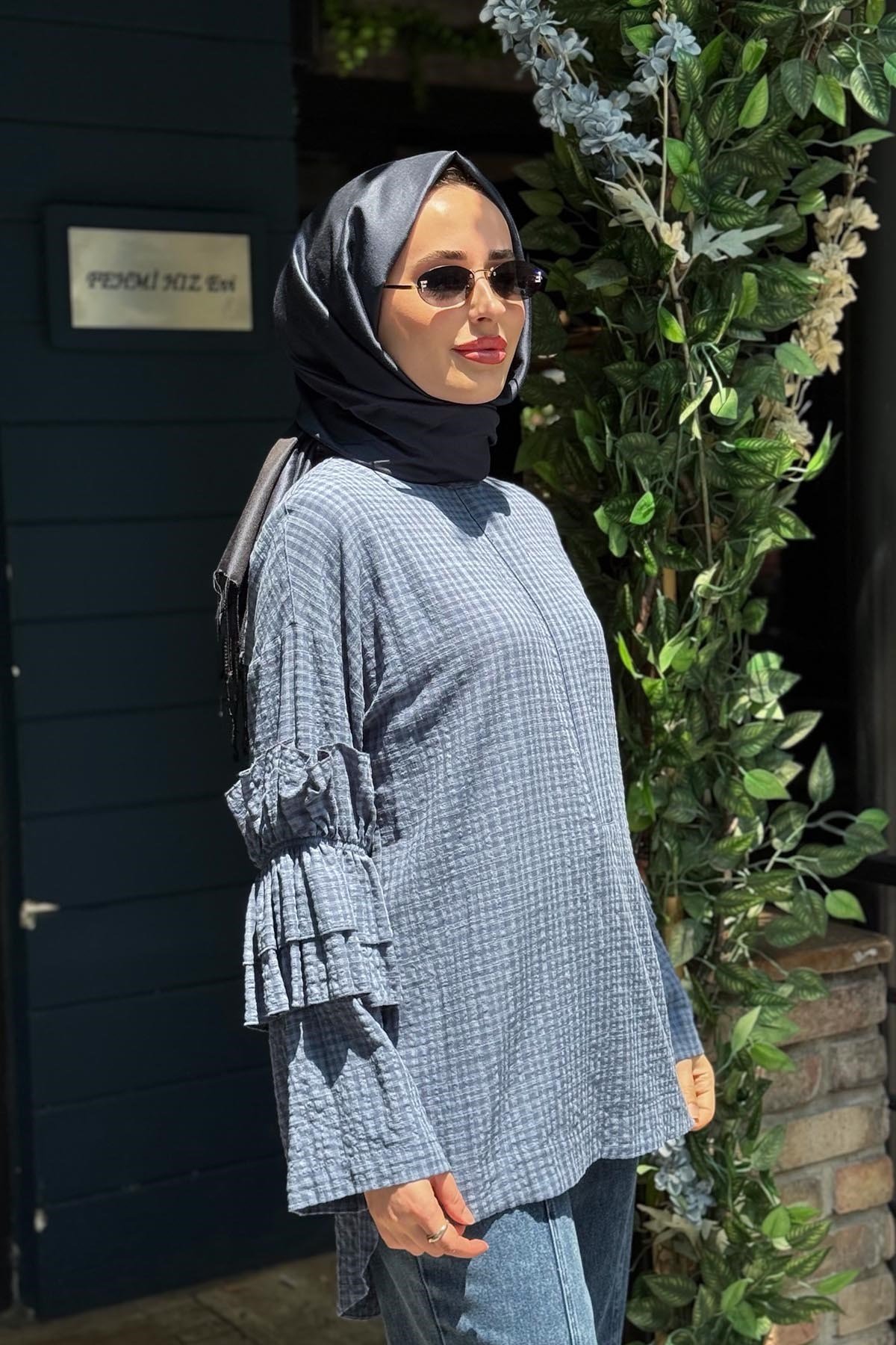 KAYRA Tunik KY-B26-81039 İndigo
