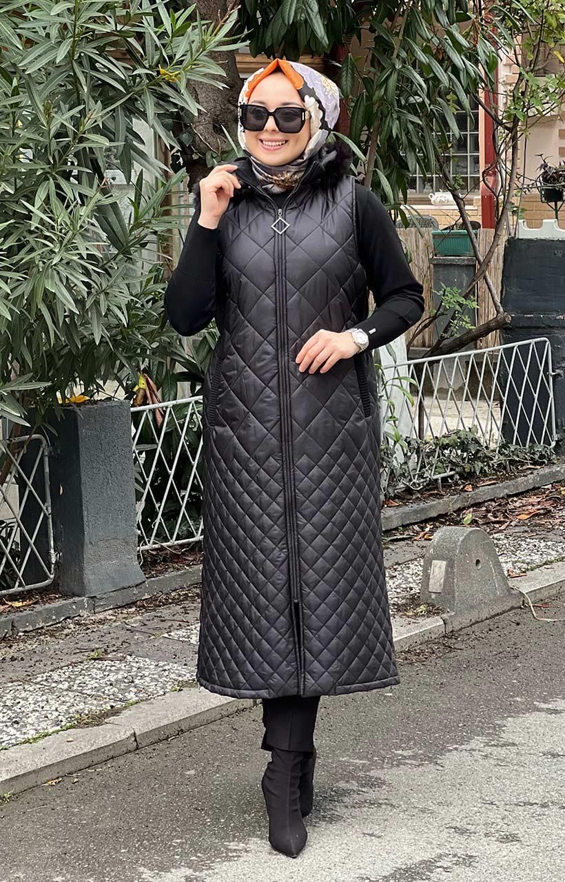 KAYRA Yelek VV-A23-90006 Siyah