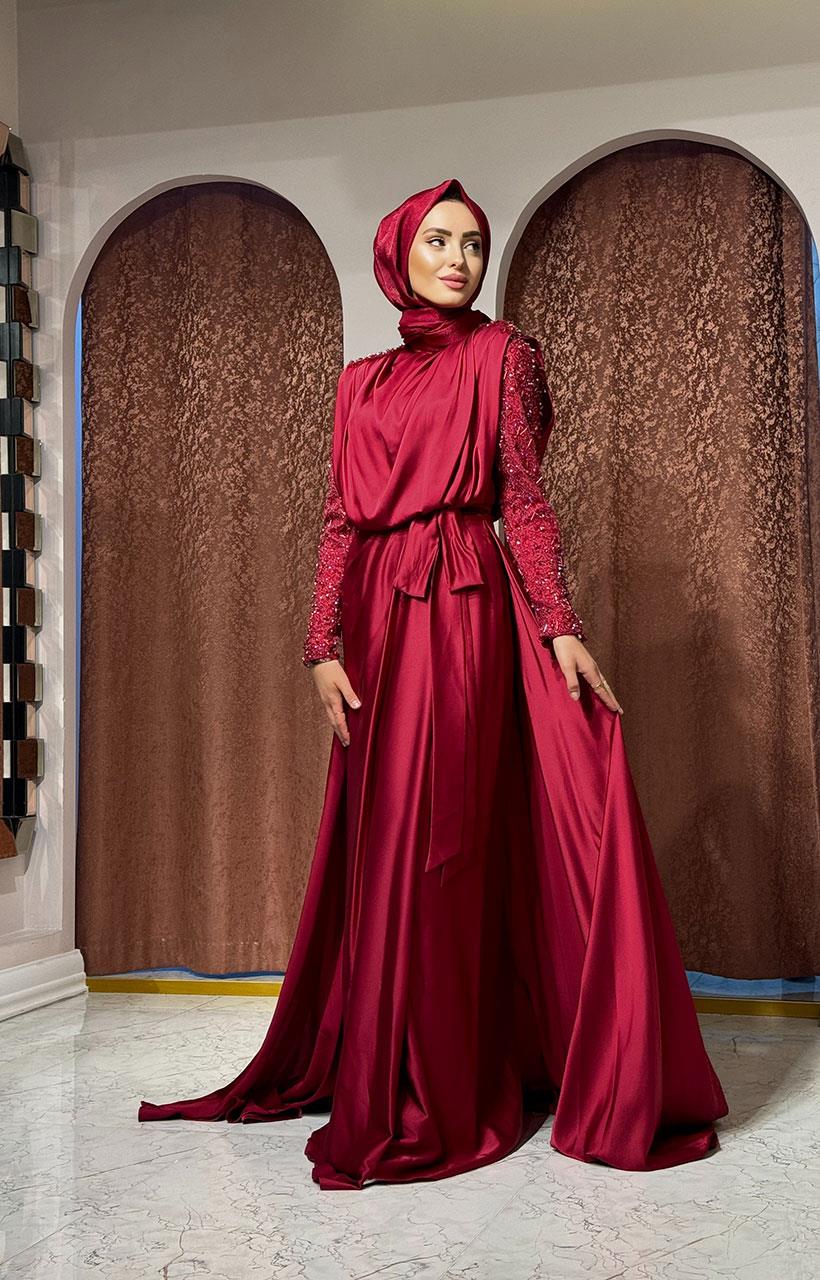 Kenzel Abiye 1104. Bordo