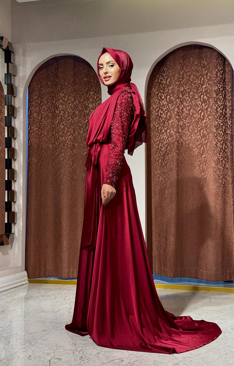 Kenzel Abiye 1104. Bordo