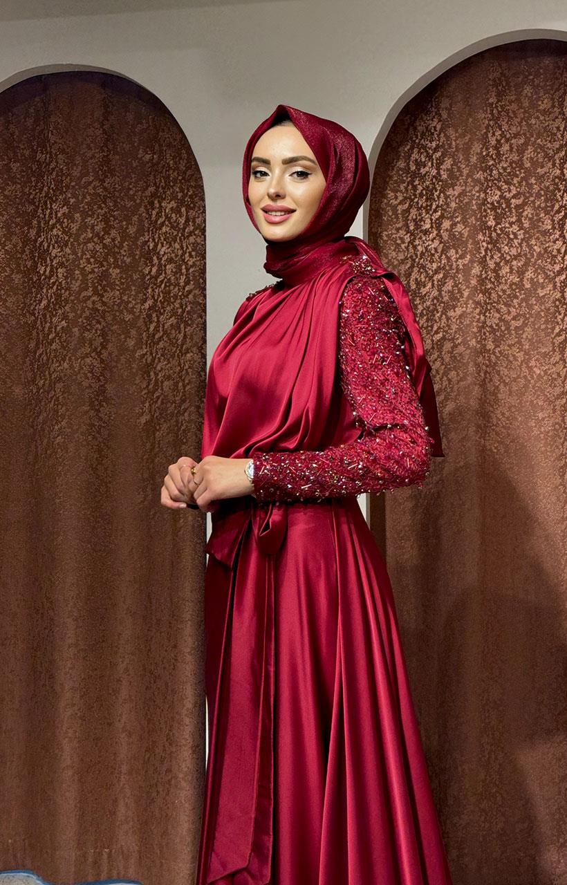 Kenzel Abiye 1104. Bordo