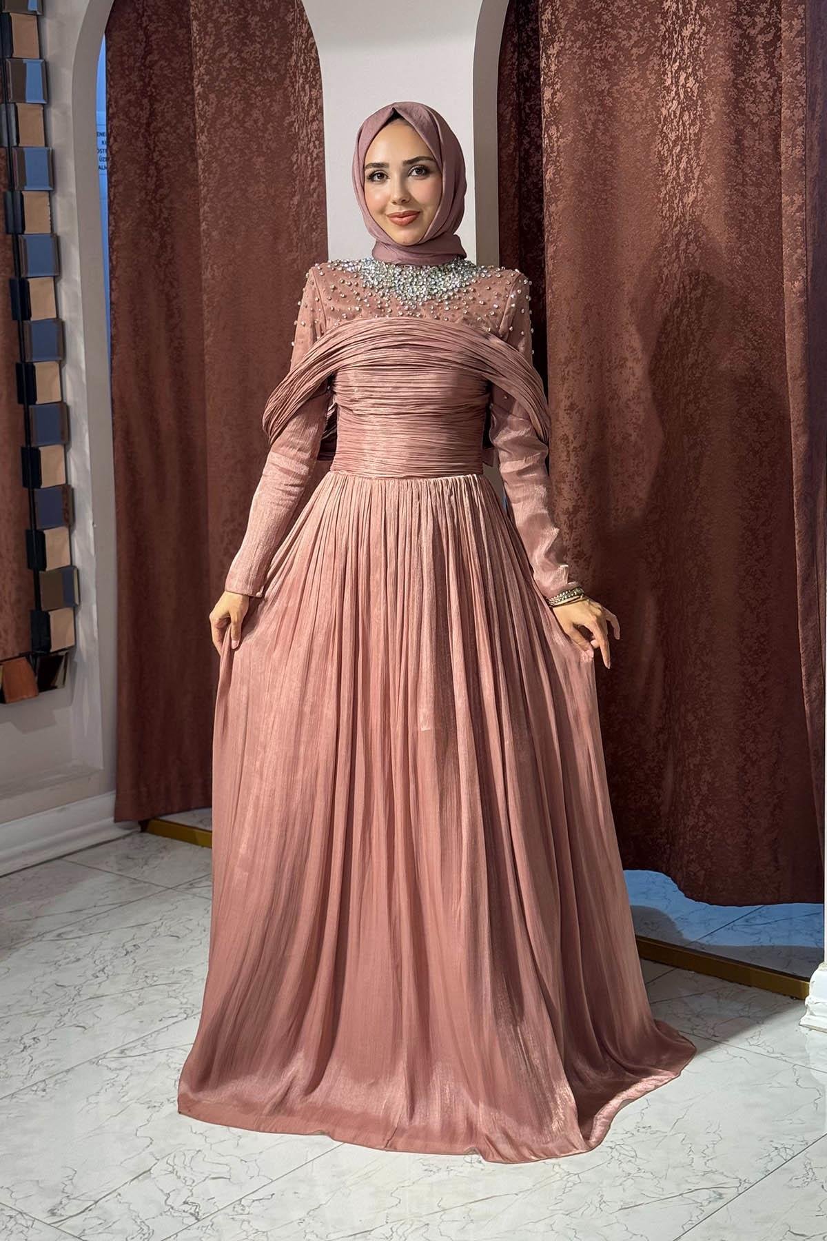KENZEL Abiye 25207A Gül Kurusu
