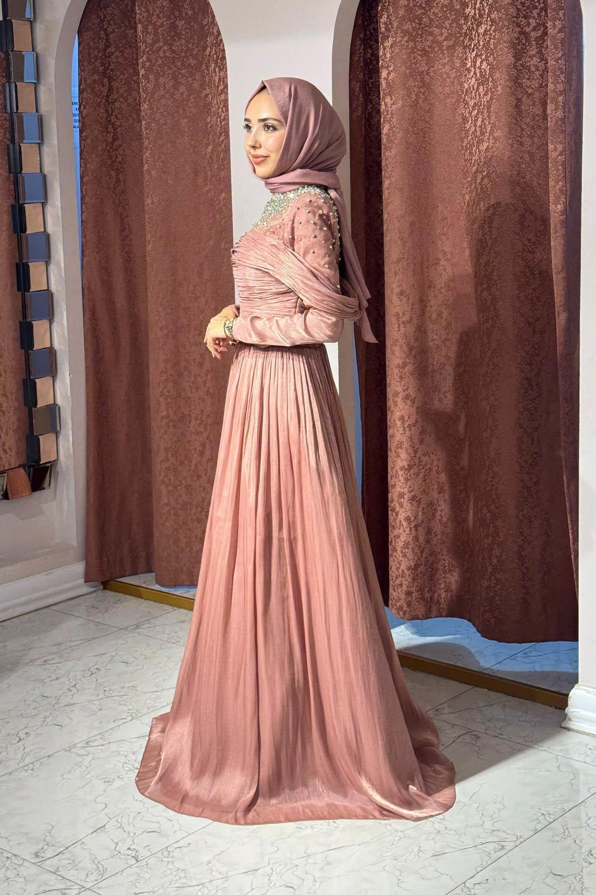 KENZEL Abiye 25207A Gül Kurusu